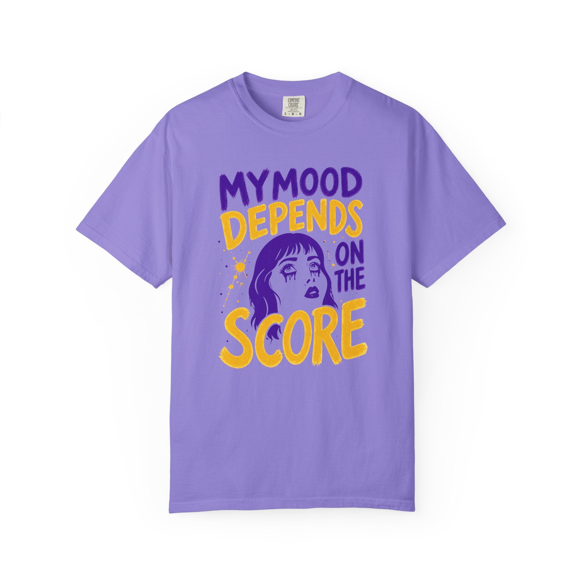 Moody Girl (Purple/Yellow) T-Shirt
