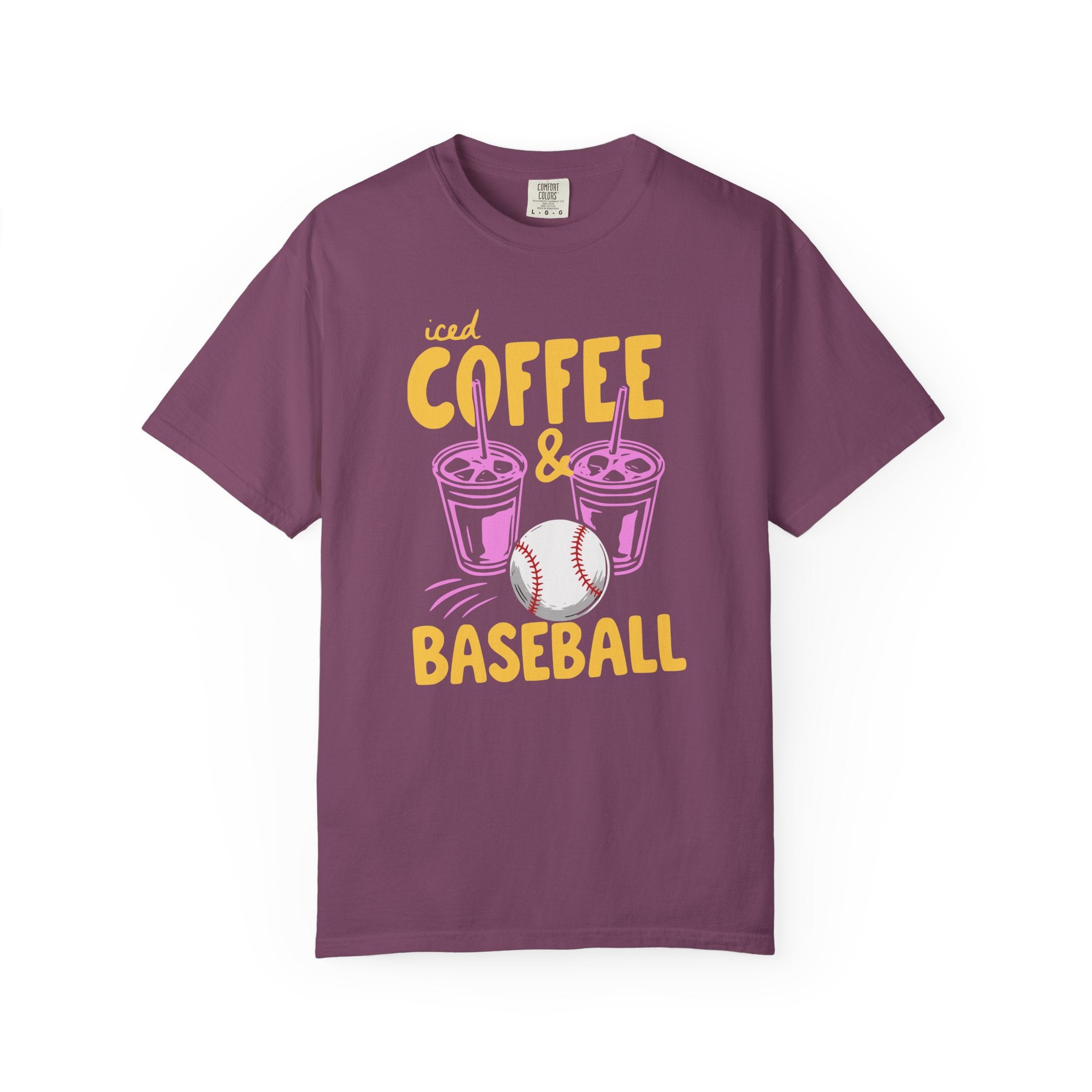 Iced Coffee and Baseball T-Shirt