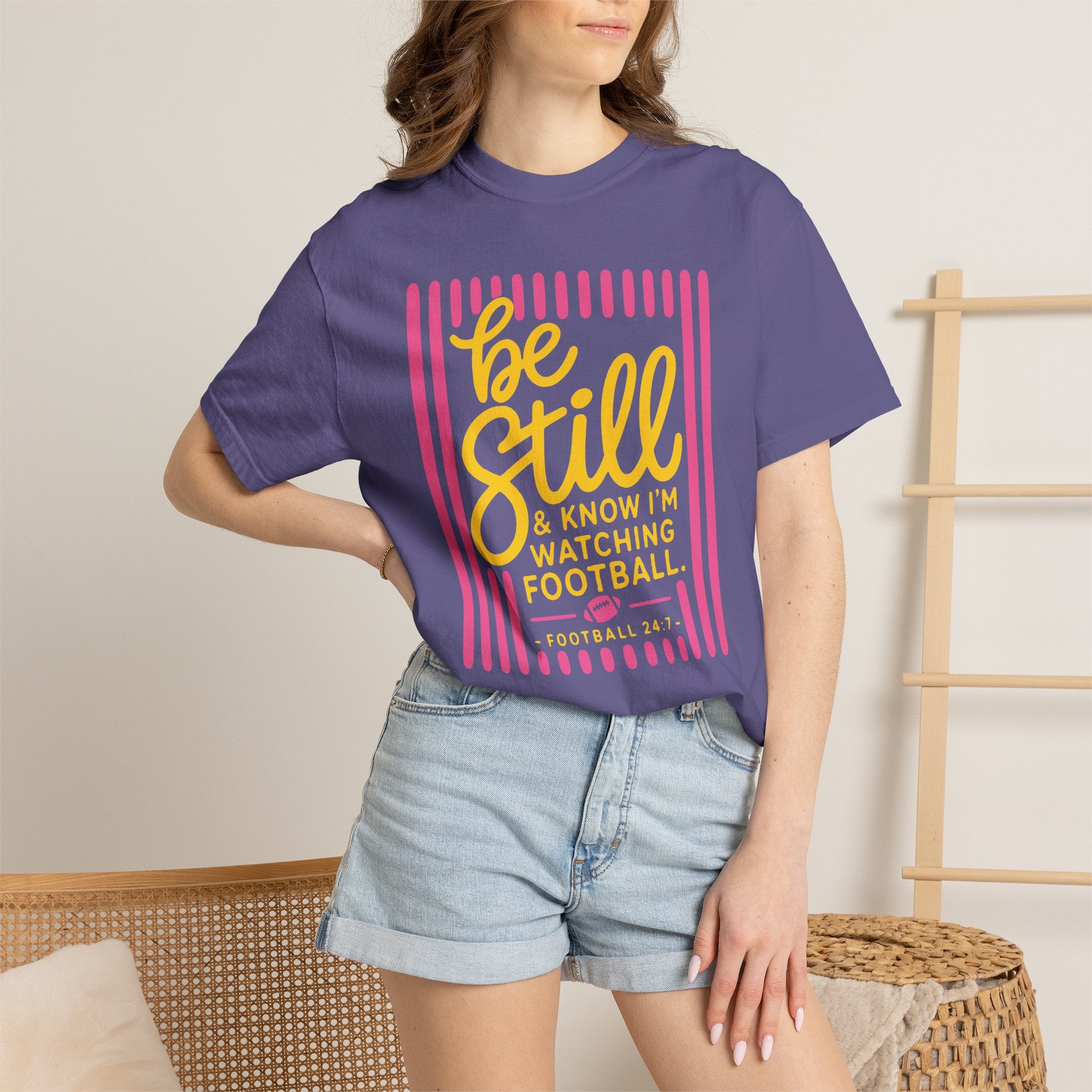 Be Still I'm Watching Football T-Shirt