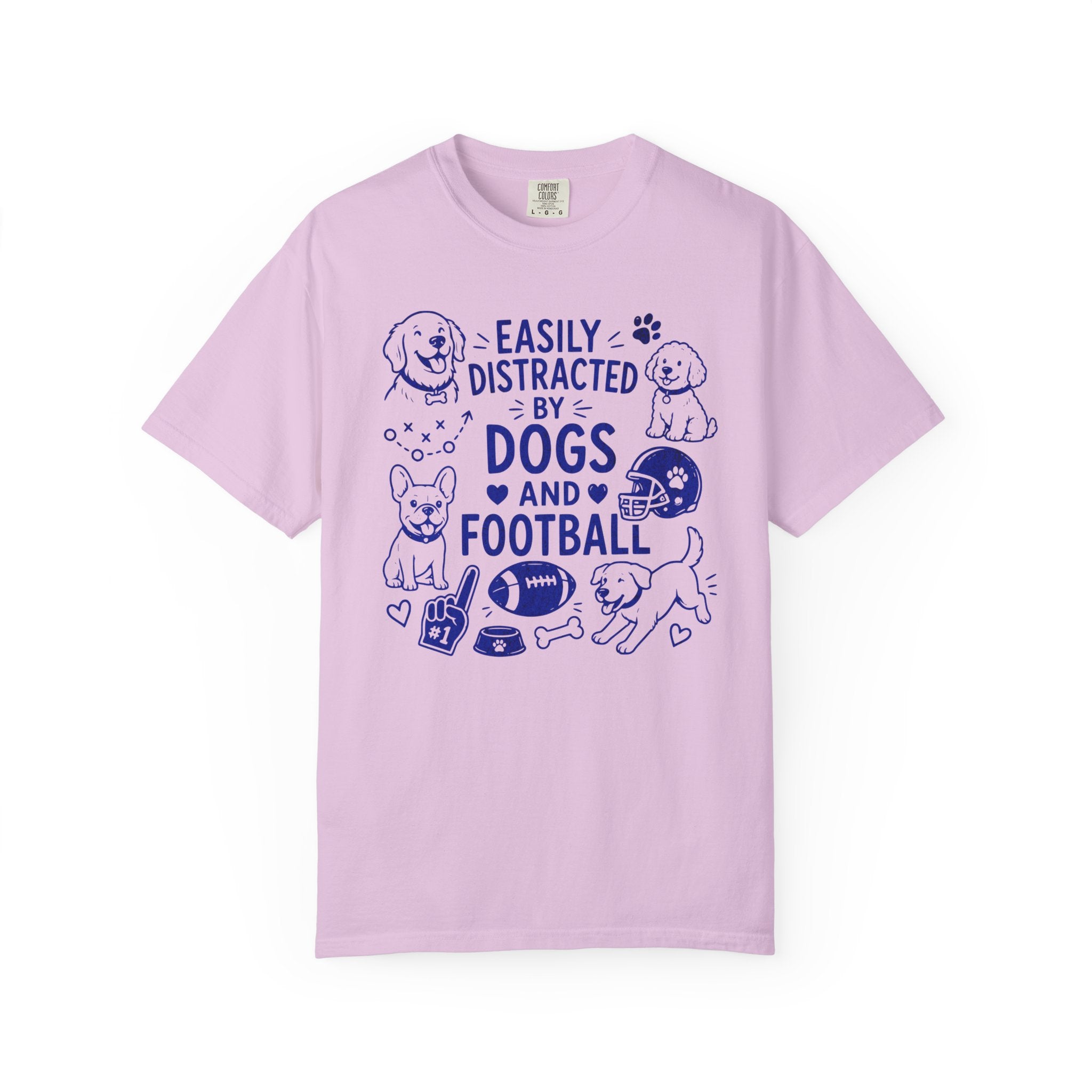 Easily distracted by dogs and football T-Shirt