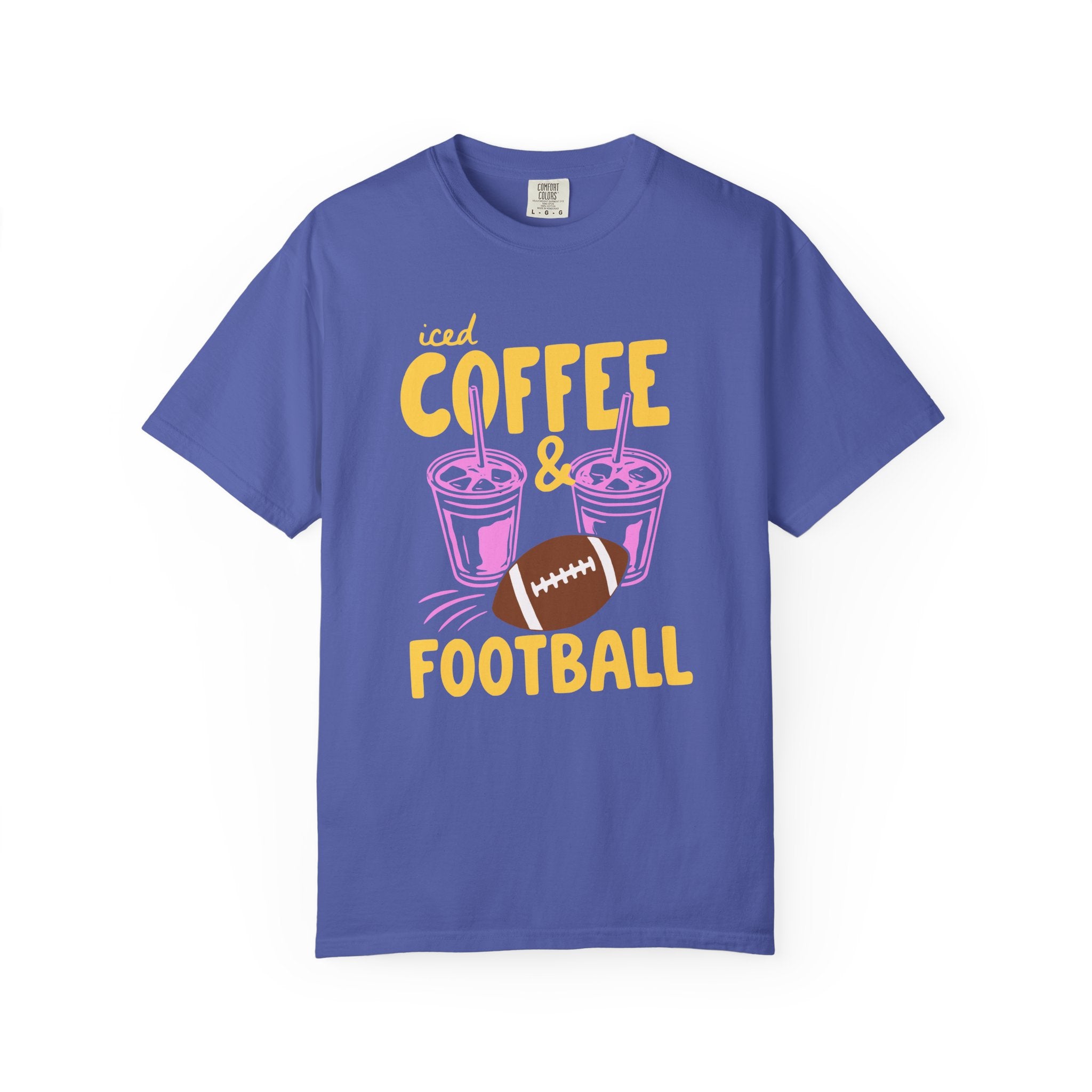 Iced Coffee and Football T-Shirt