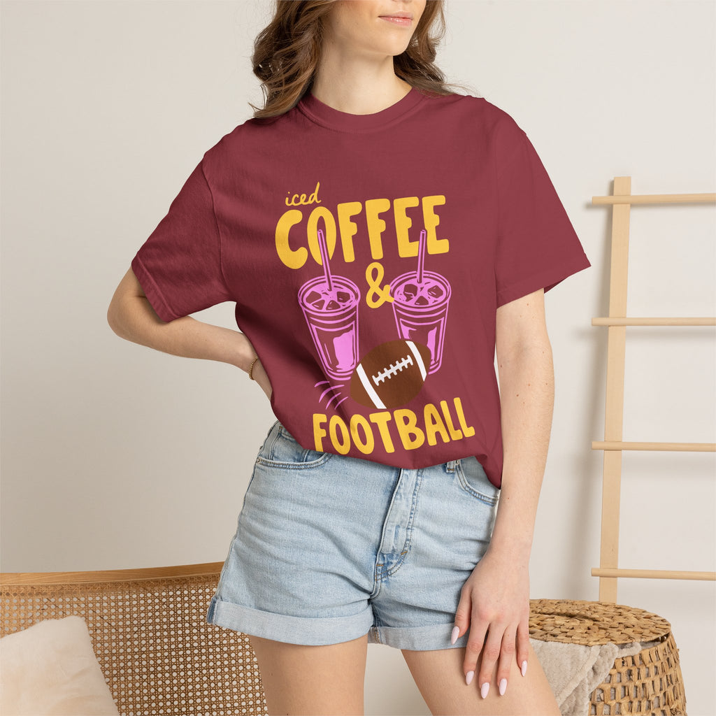 Iced Coffee and Football T-Shirt