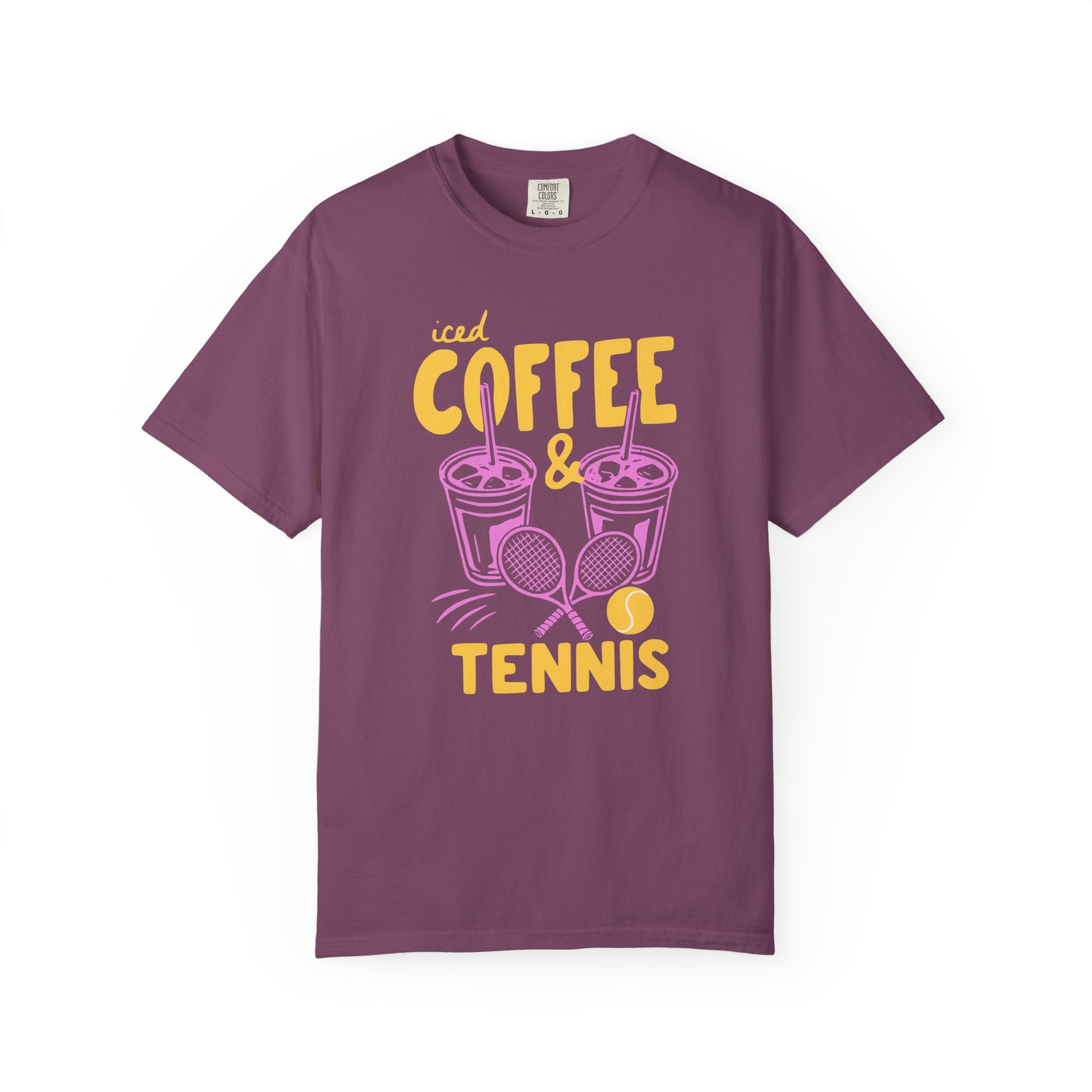 Iced Coffee and Tennis T-Shirt
