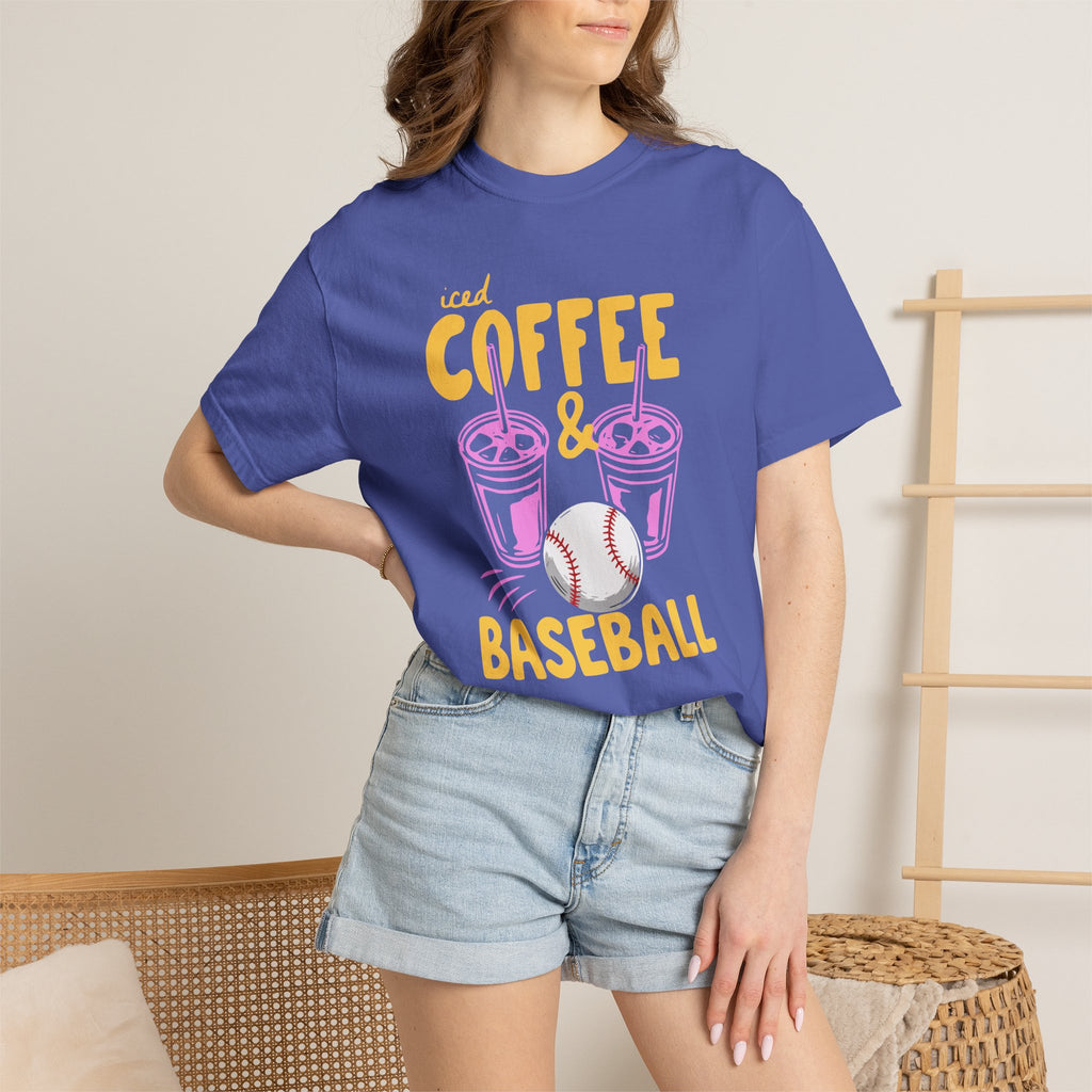 Iced Coffee and Baseball T-Shirt