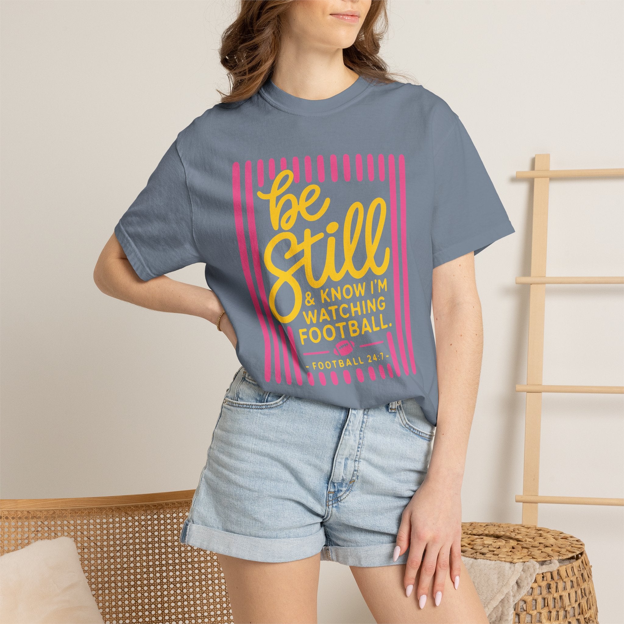 Be Still Football T-Shirt
