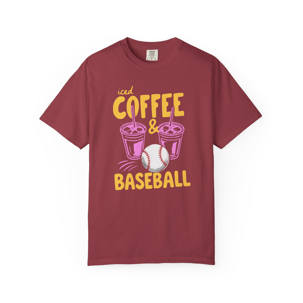Iced Coffee and Baseball T-Shirt