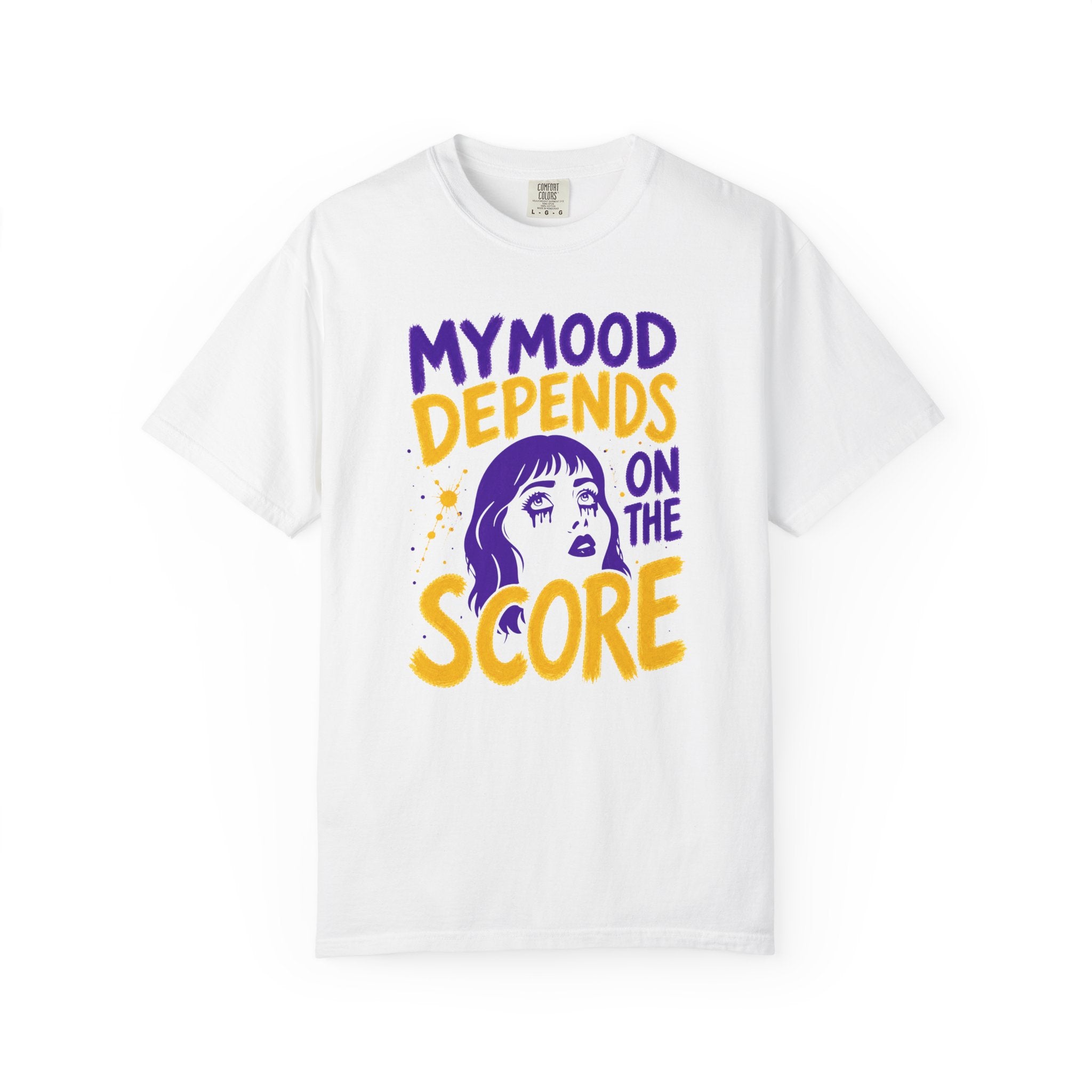 Moody Girl (Purple/Yellow) T-Shirt