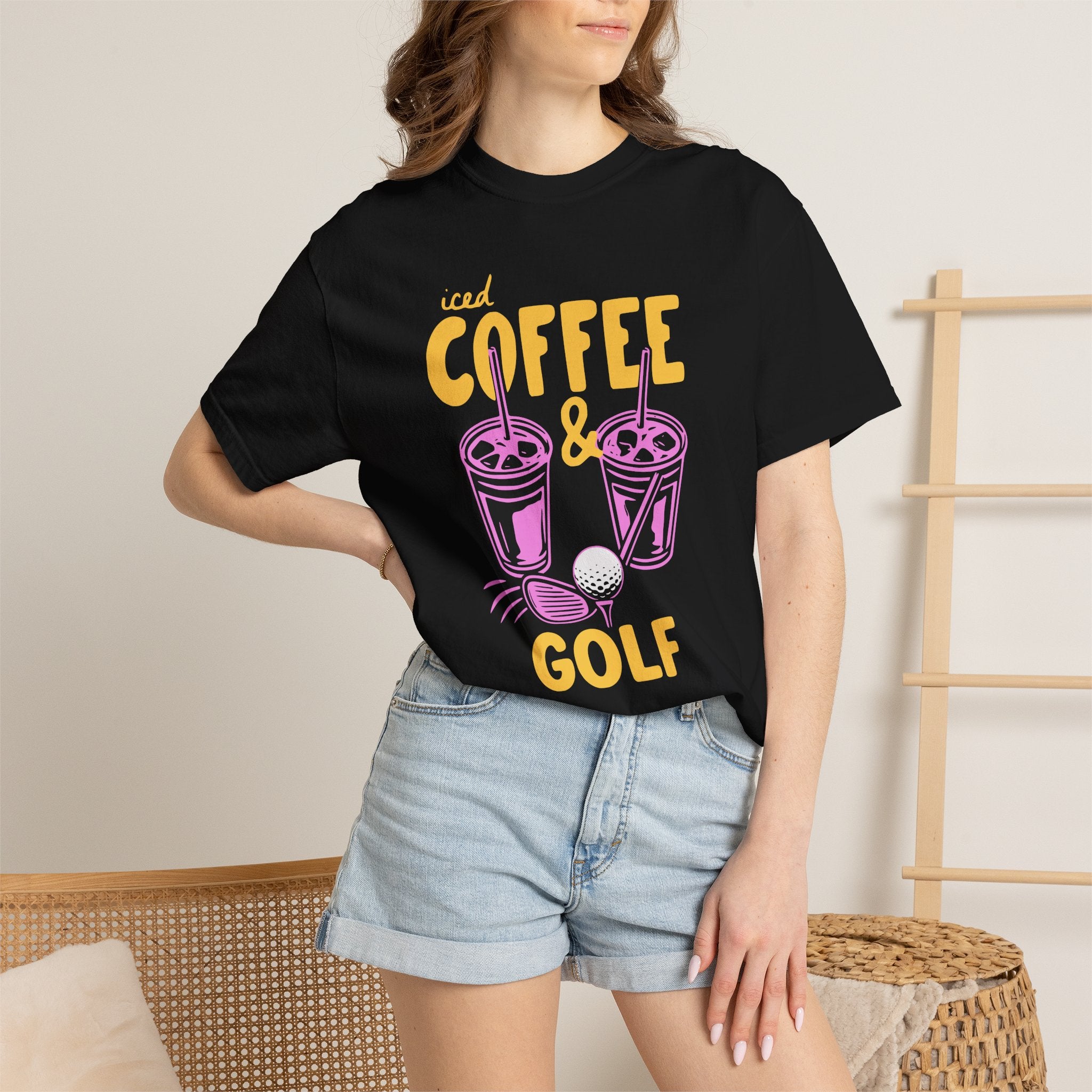 Iced Coffee and Golf T-Shirt