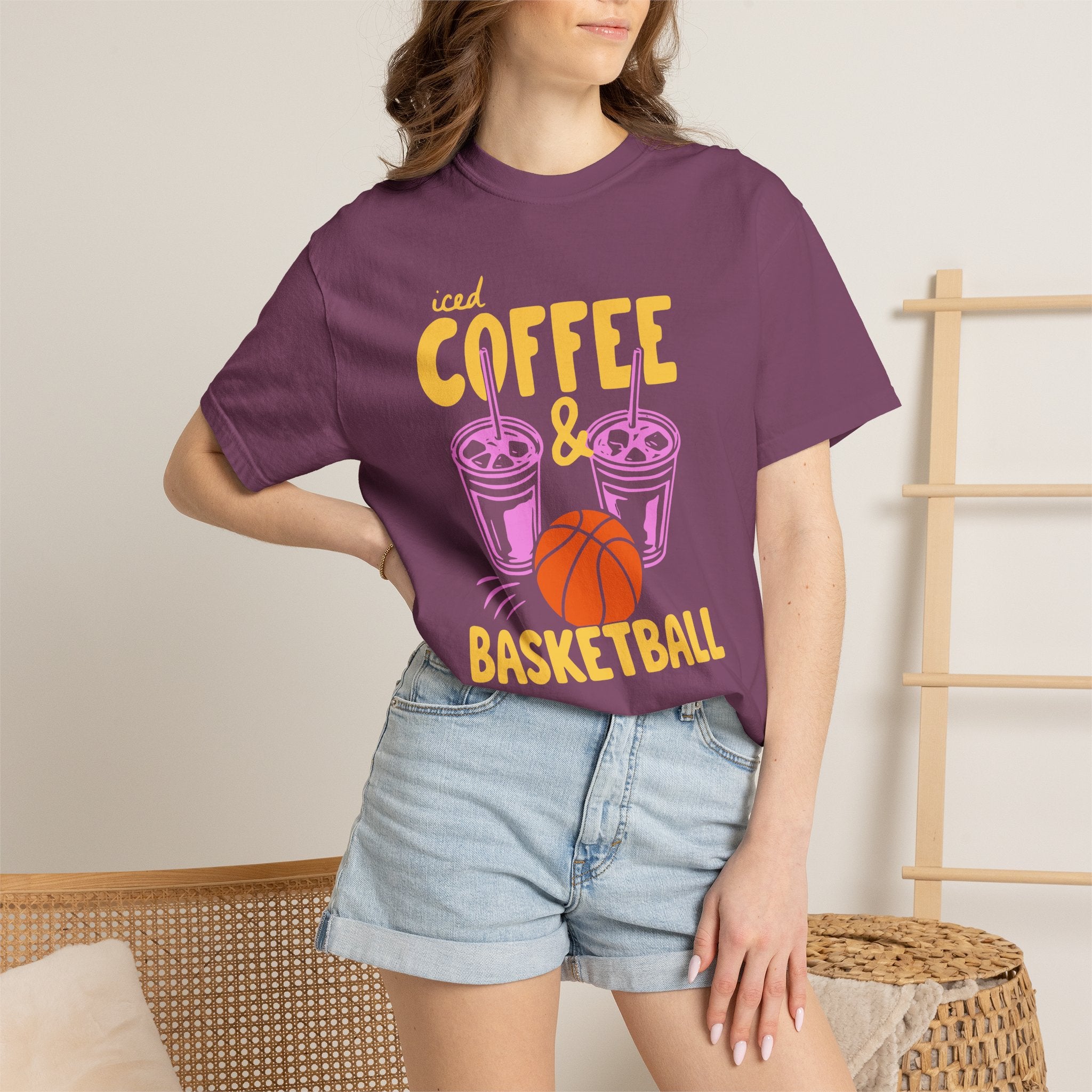 Iced Coffee and Basketball T-Shirt