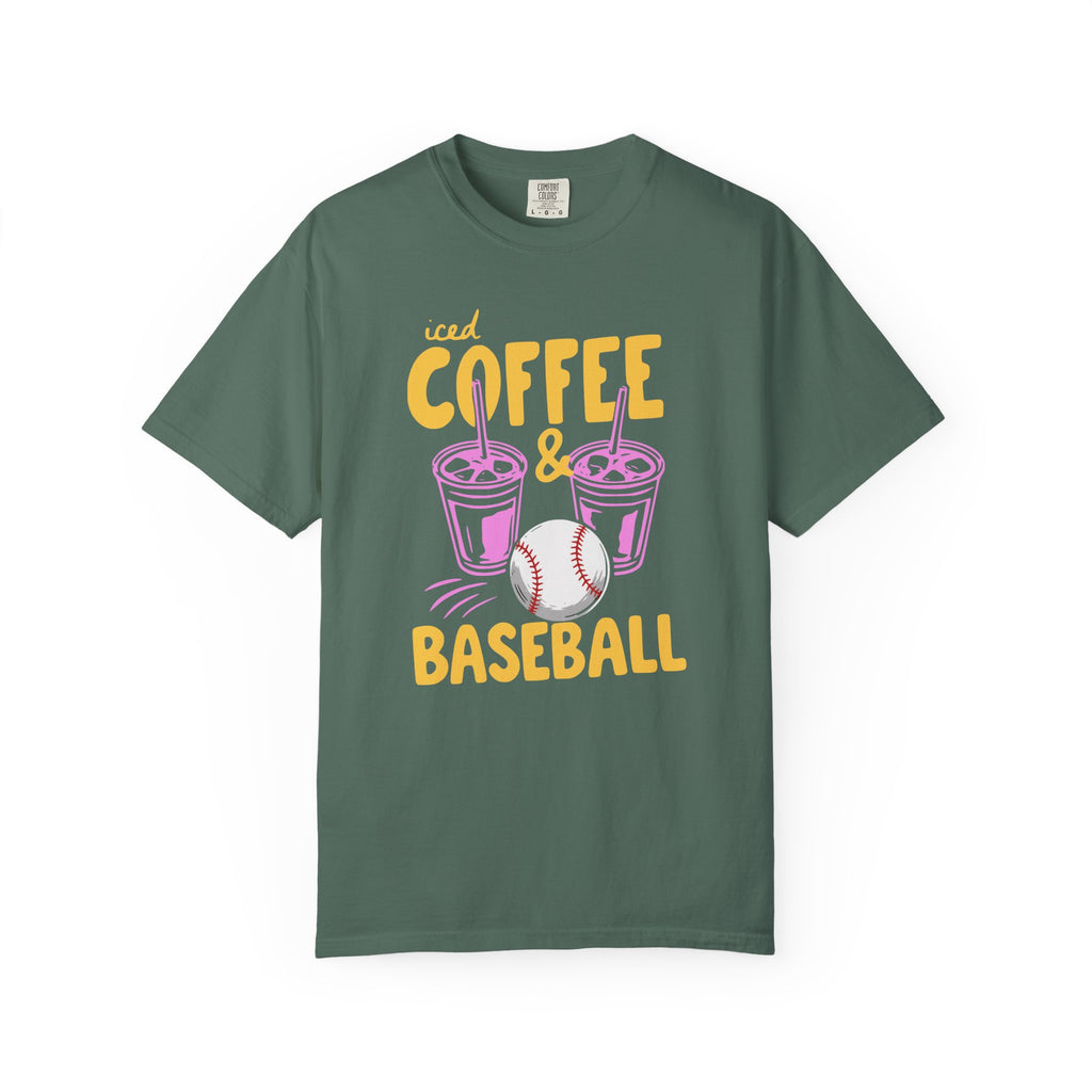 Iced Coffee and Baseball T-Shirt