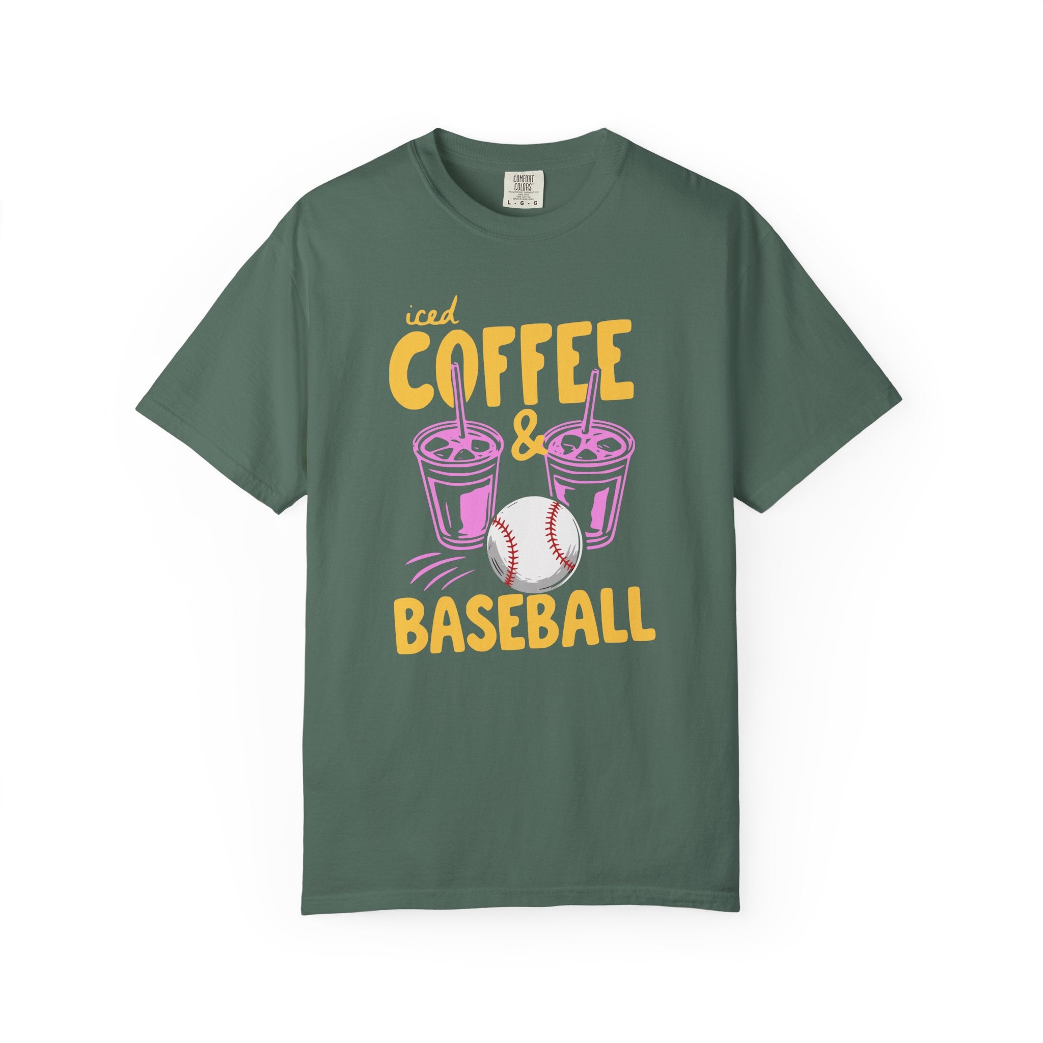 Iced Coffee and Baseball T-Shirt
