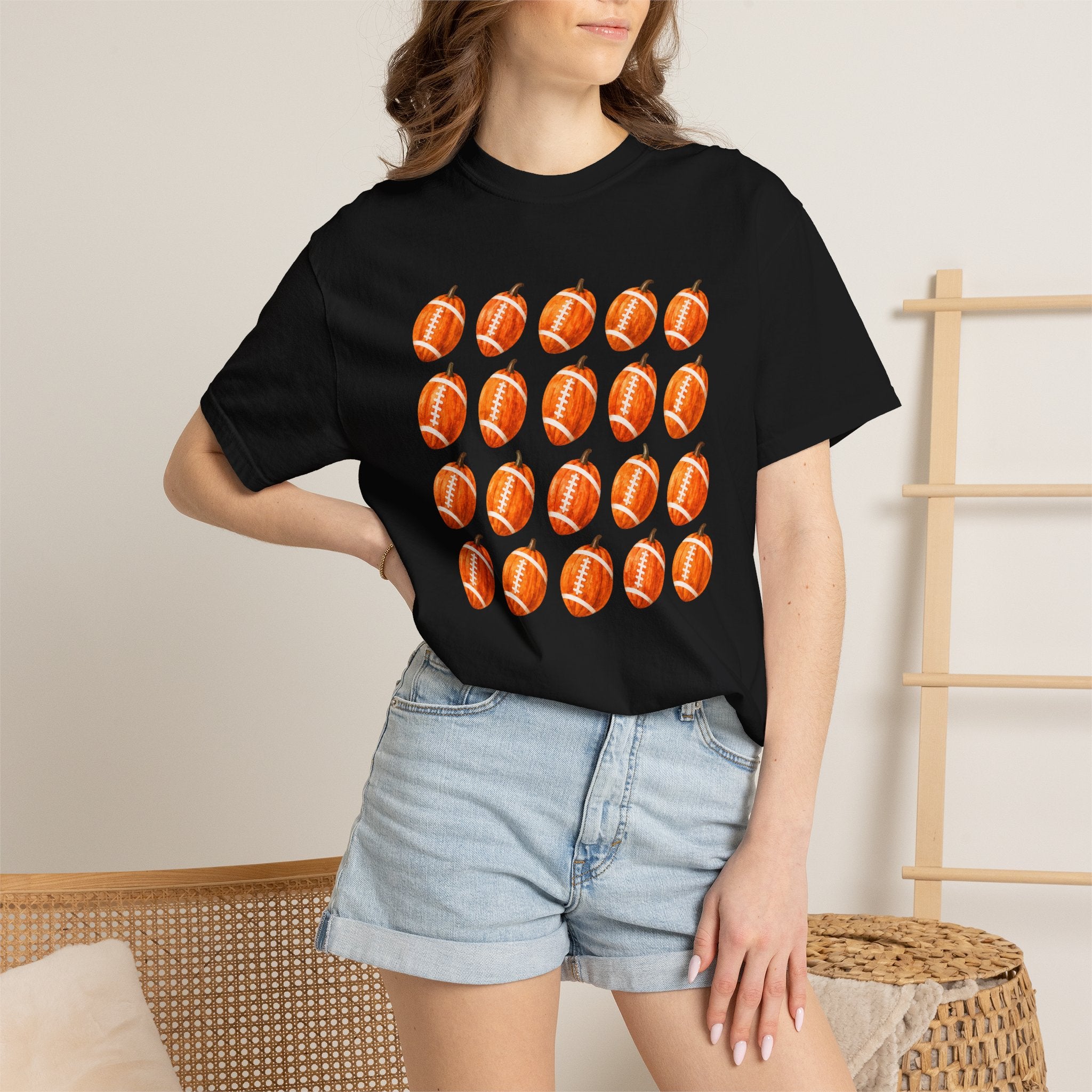 Pumpkin Football T-Shirt