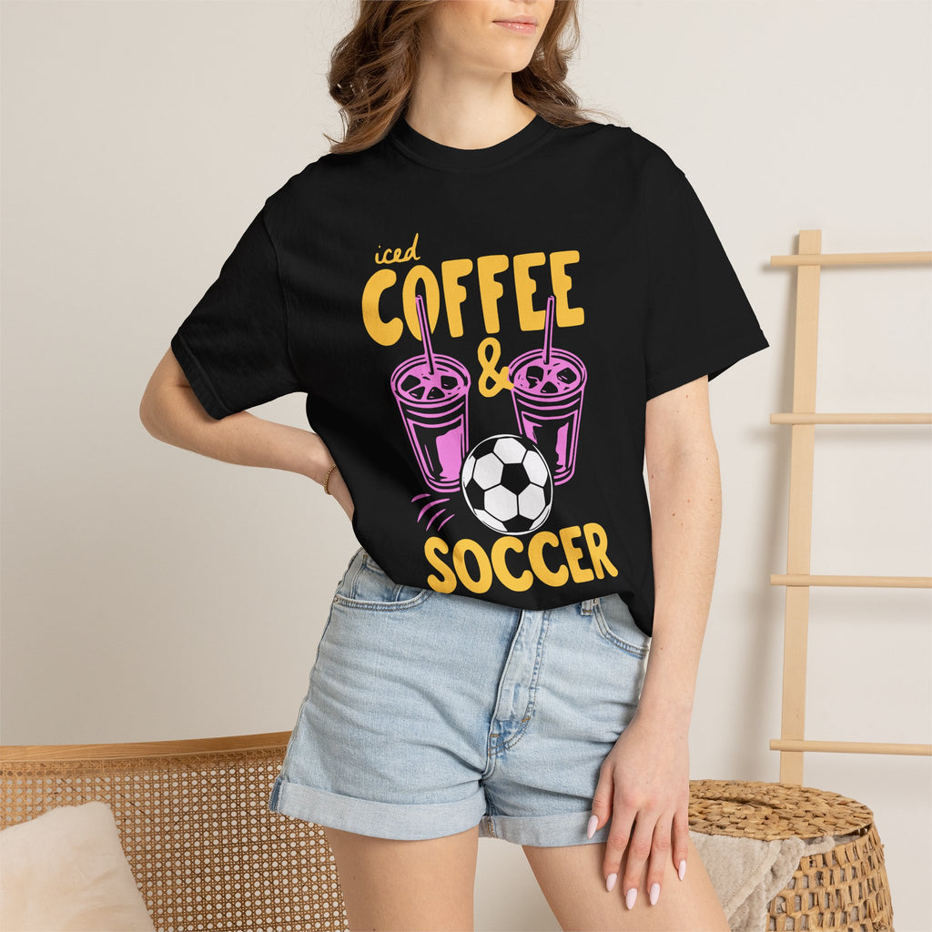 Iced Coffee and Soccer T-Shirt