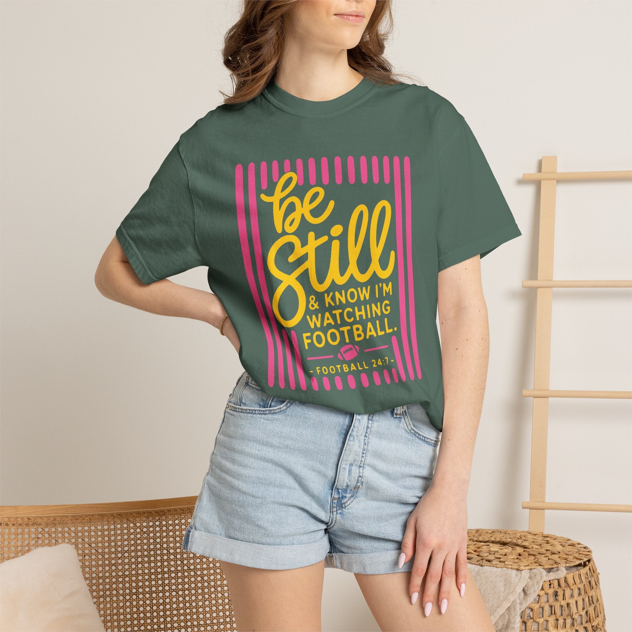 Be Still I'm Watching Football T-Shirt