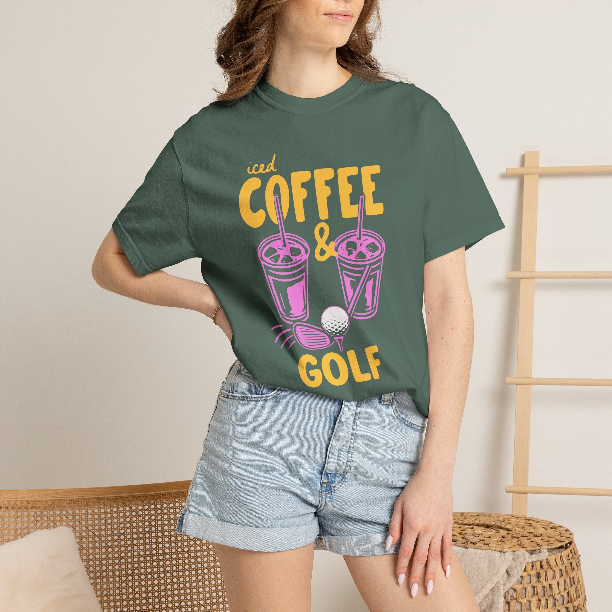 Iced Coffee and Golf T-Shirt