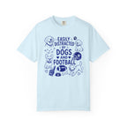 Easily distracted by dogs and football T-Shirt