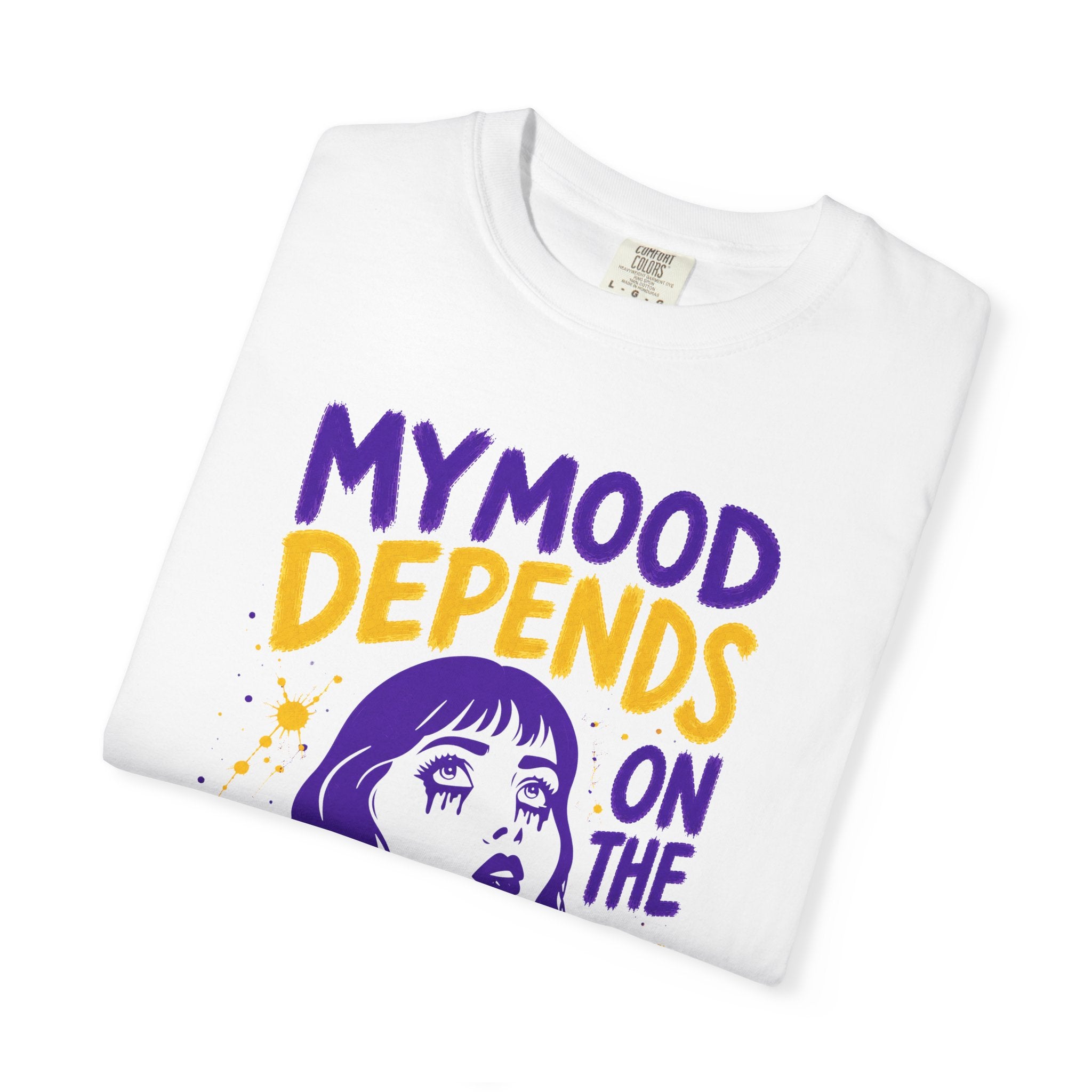 Moody Girl (Purple/Yellow) T-Shirt