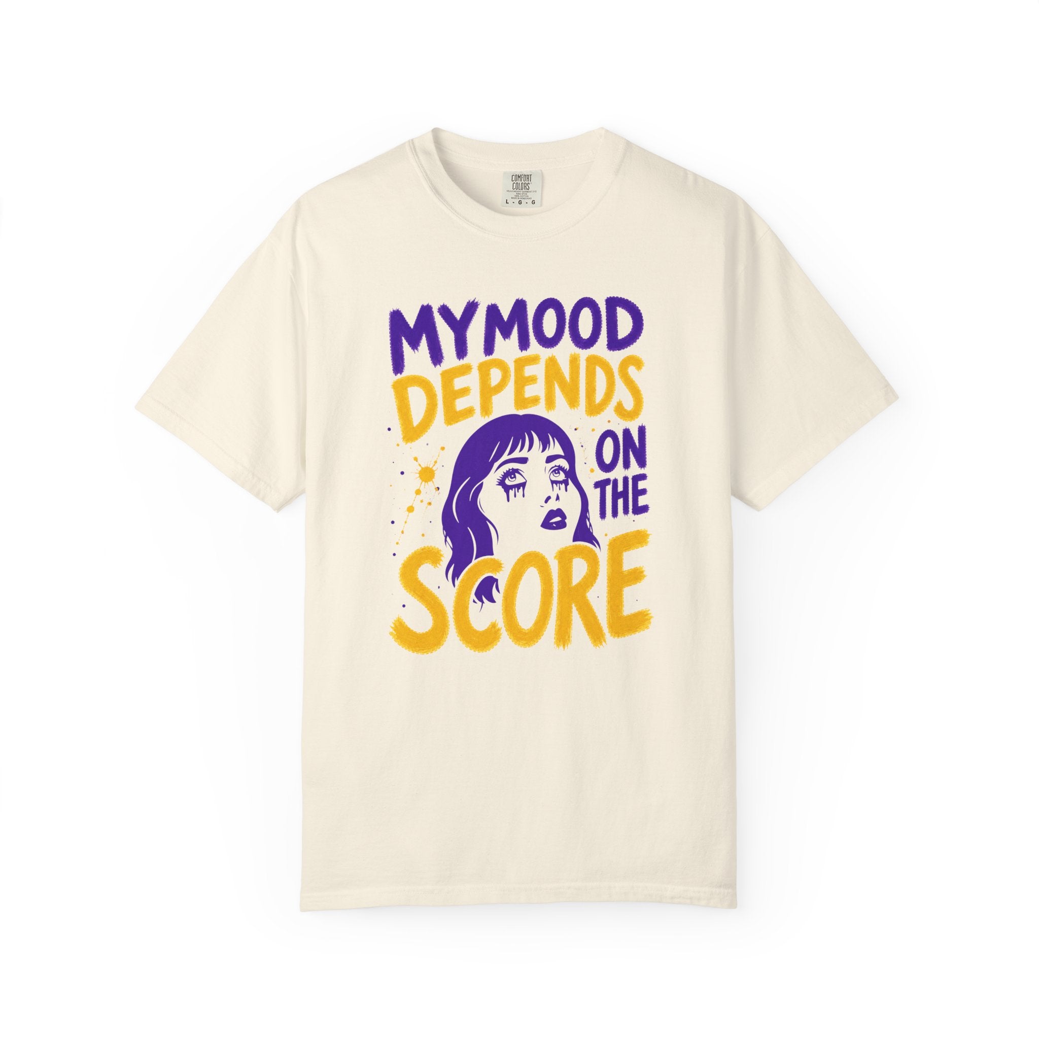 Moody Girl (Purple/Yellow) T-Shirt