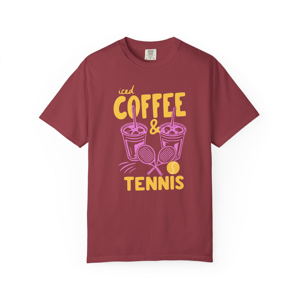 Iced Coffee and Tennis T-Shirt