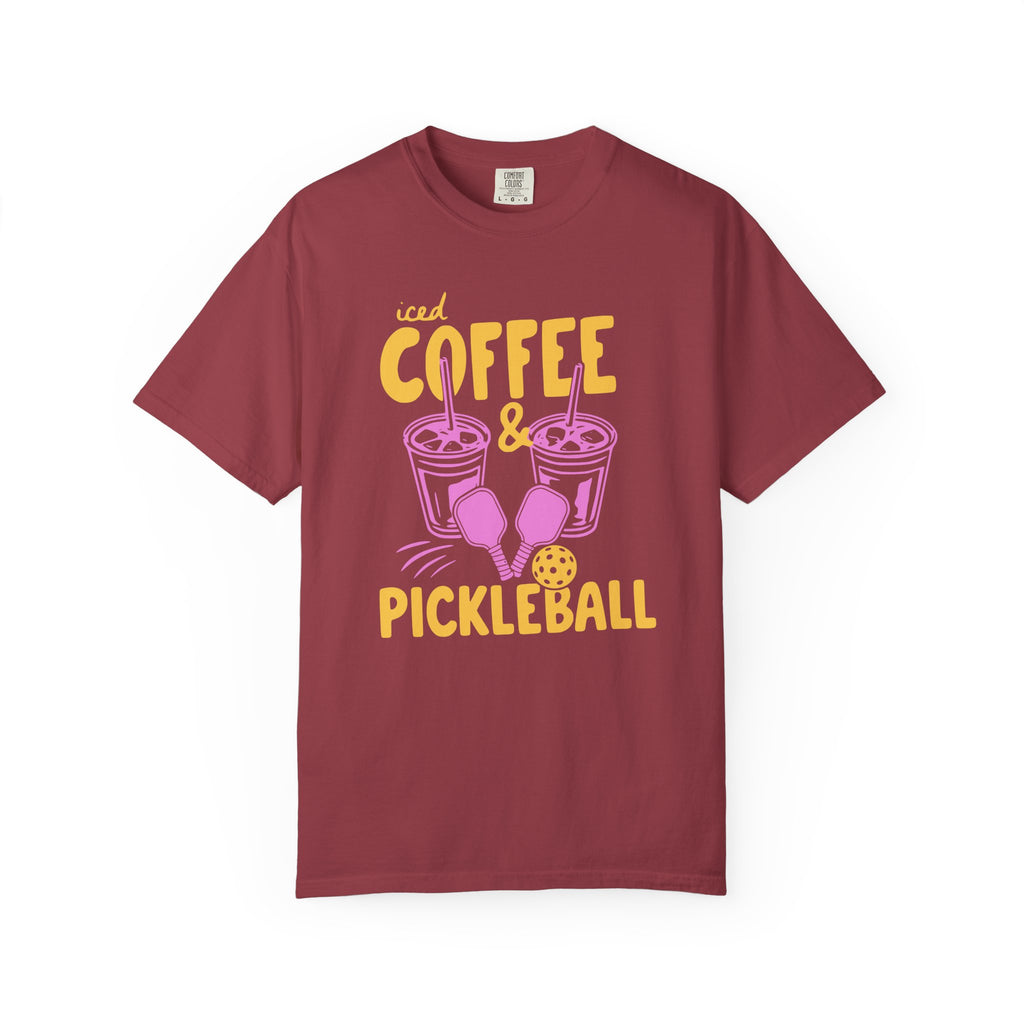 Iced Coffee and Pickleball T-Shirt