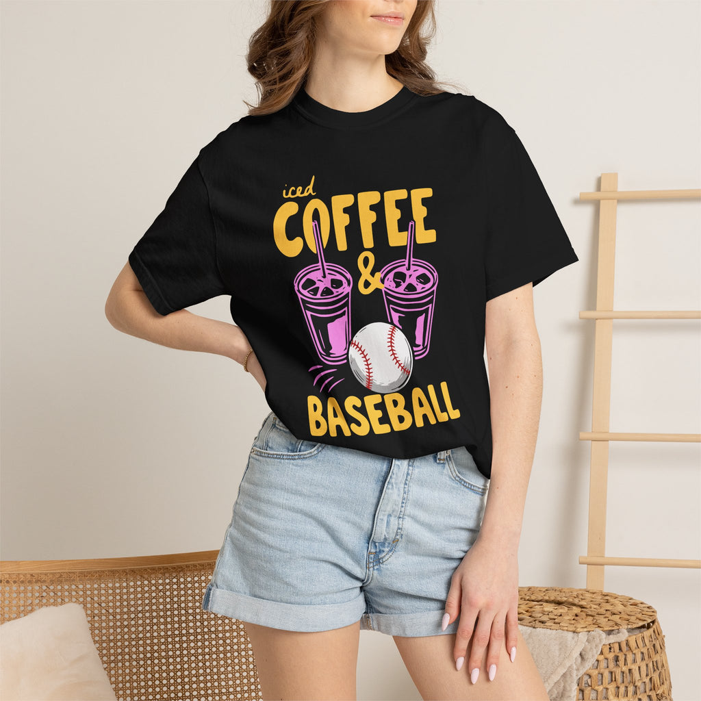 Iced Coffee and Baseball T-Shirt