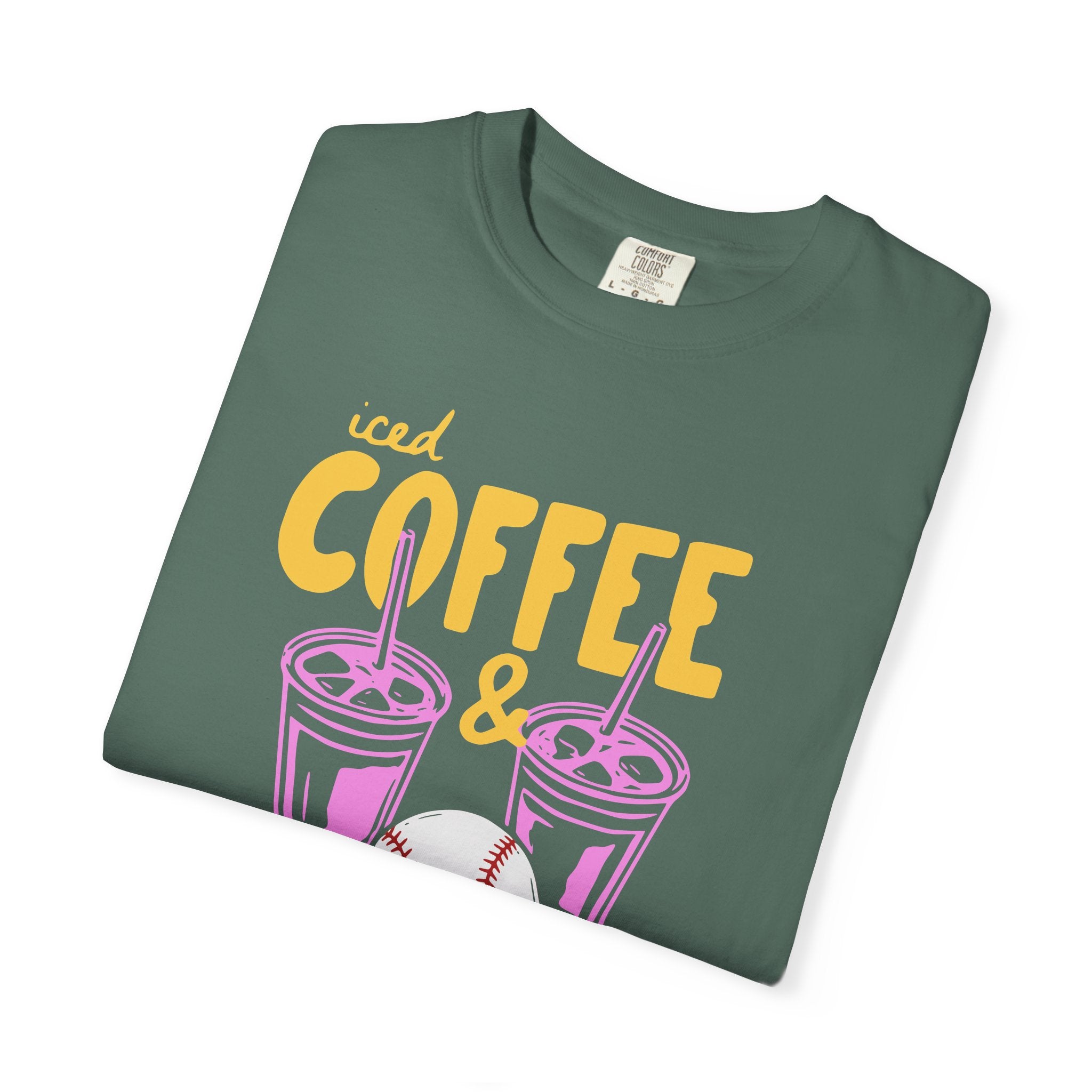 Iced Coffee and Baseball T-Shirt