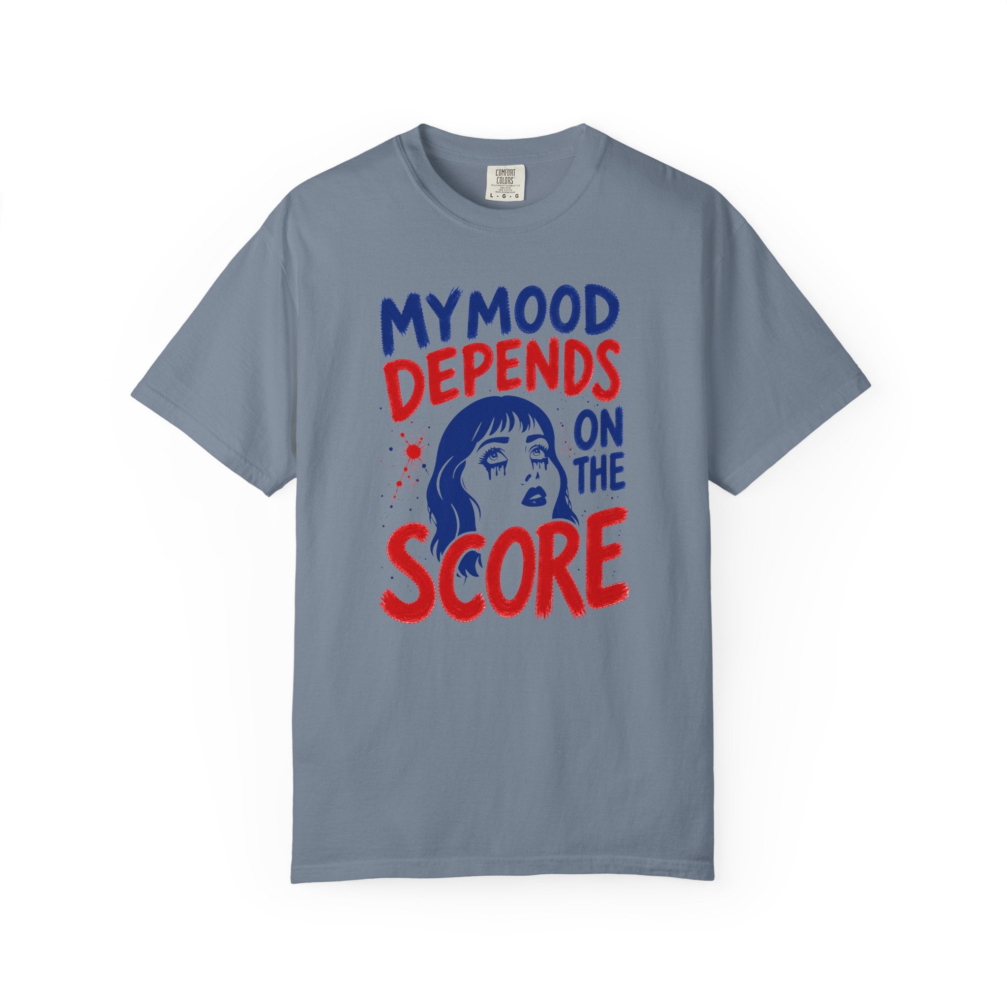 Moody Girl (Red/Blue) T-Shirt