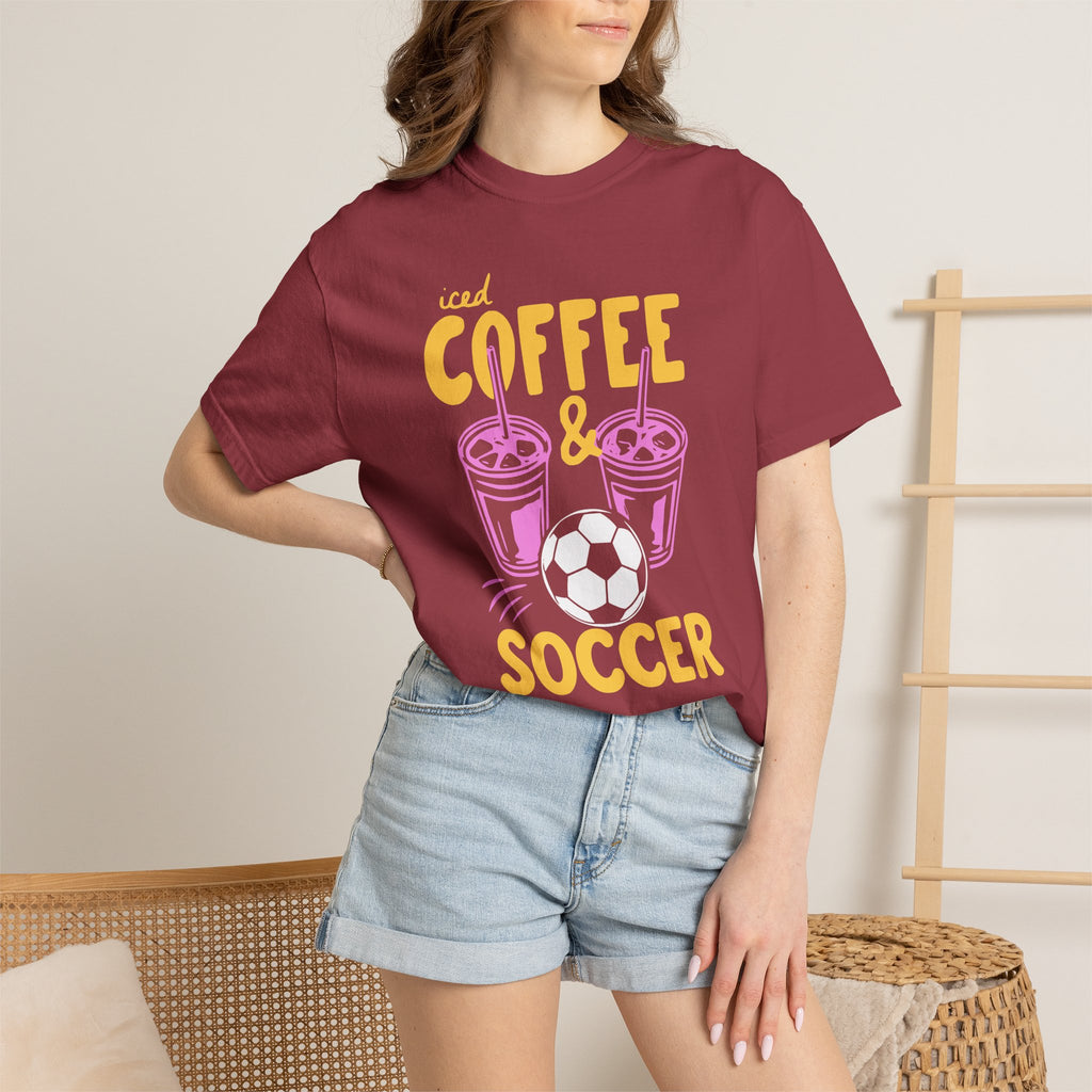 Iced Coffee and Soccer T-Shirt
