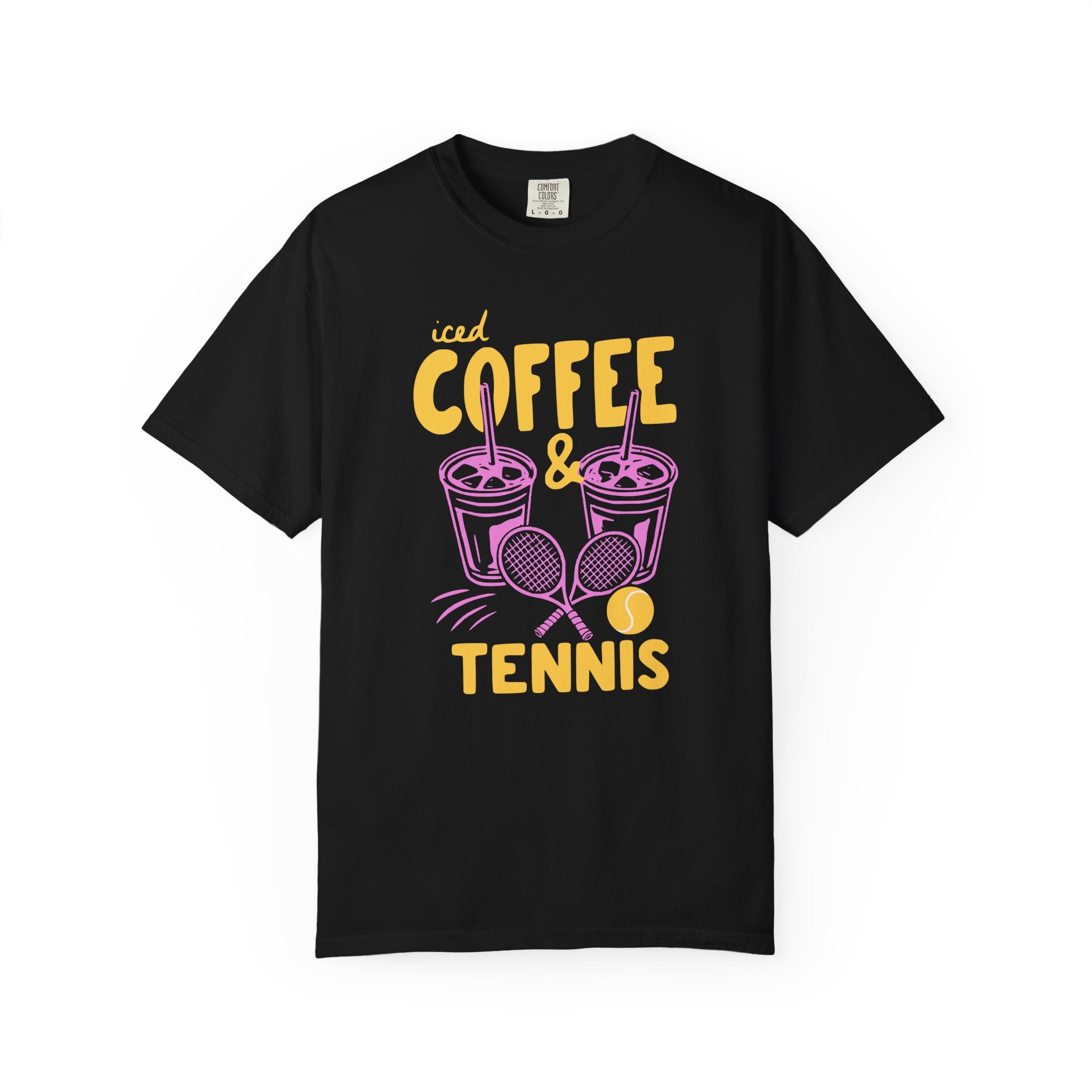 Iced Coffee and Tennis T-Shirt