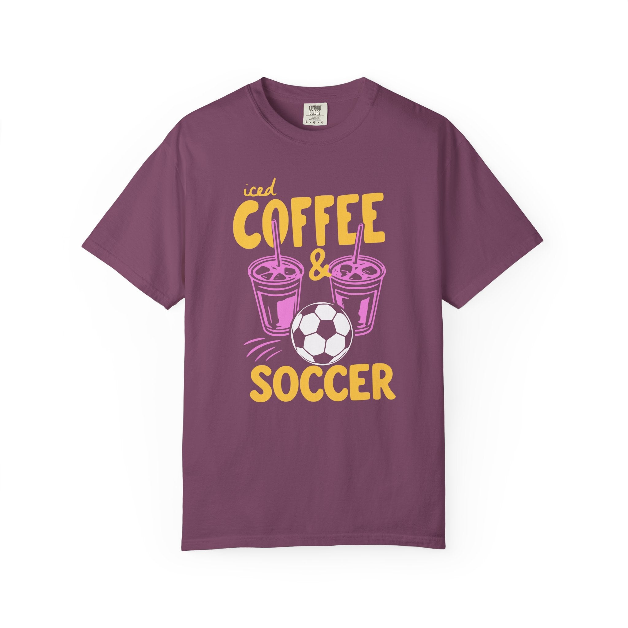 Iced Coffee and Soccer T-Shirt