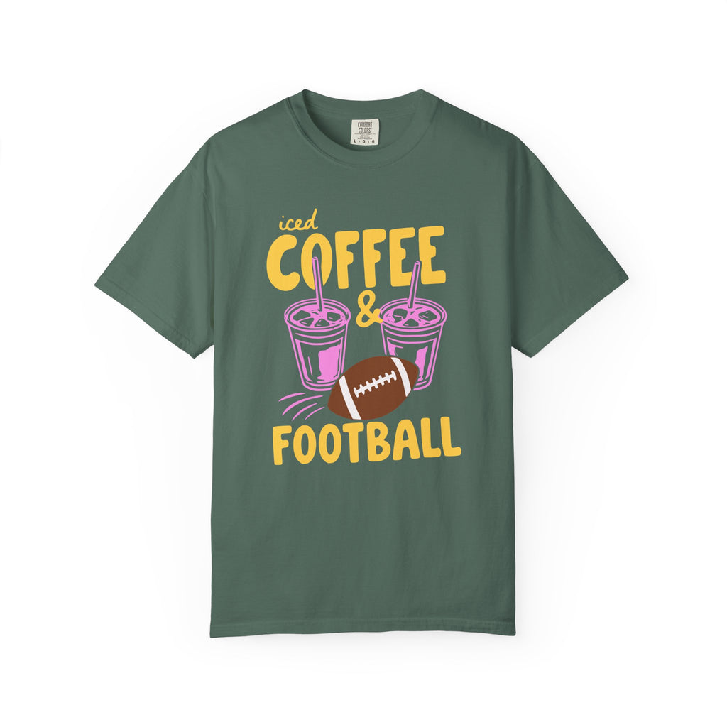 Iced Coffee and Football T-Shirt