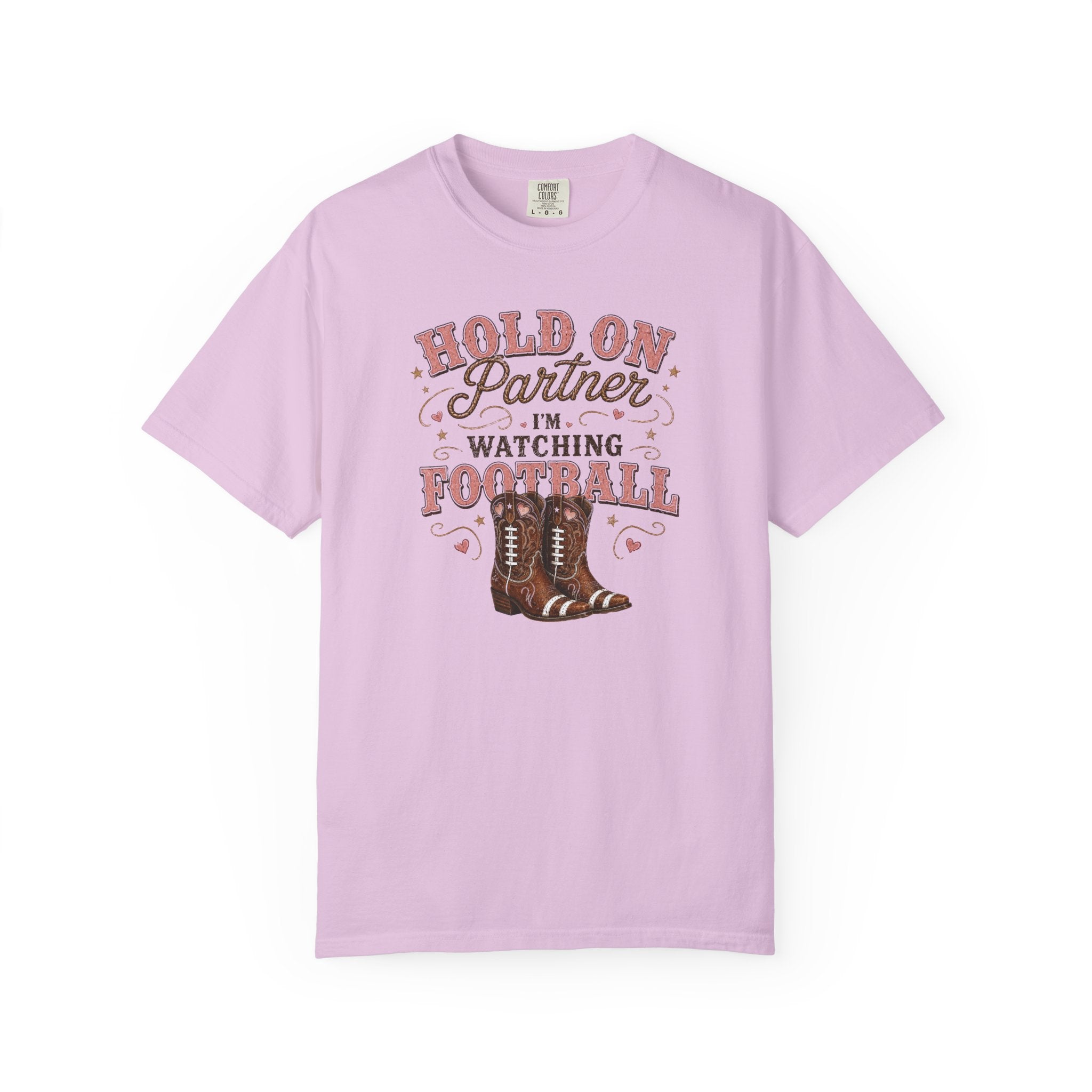 Hold on Partner I'm watching football T-Shirt