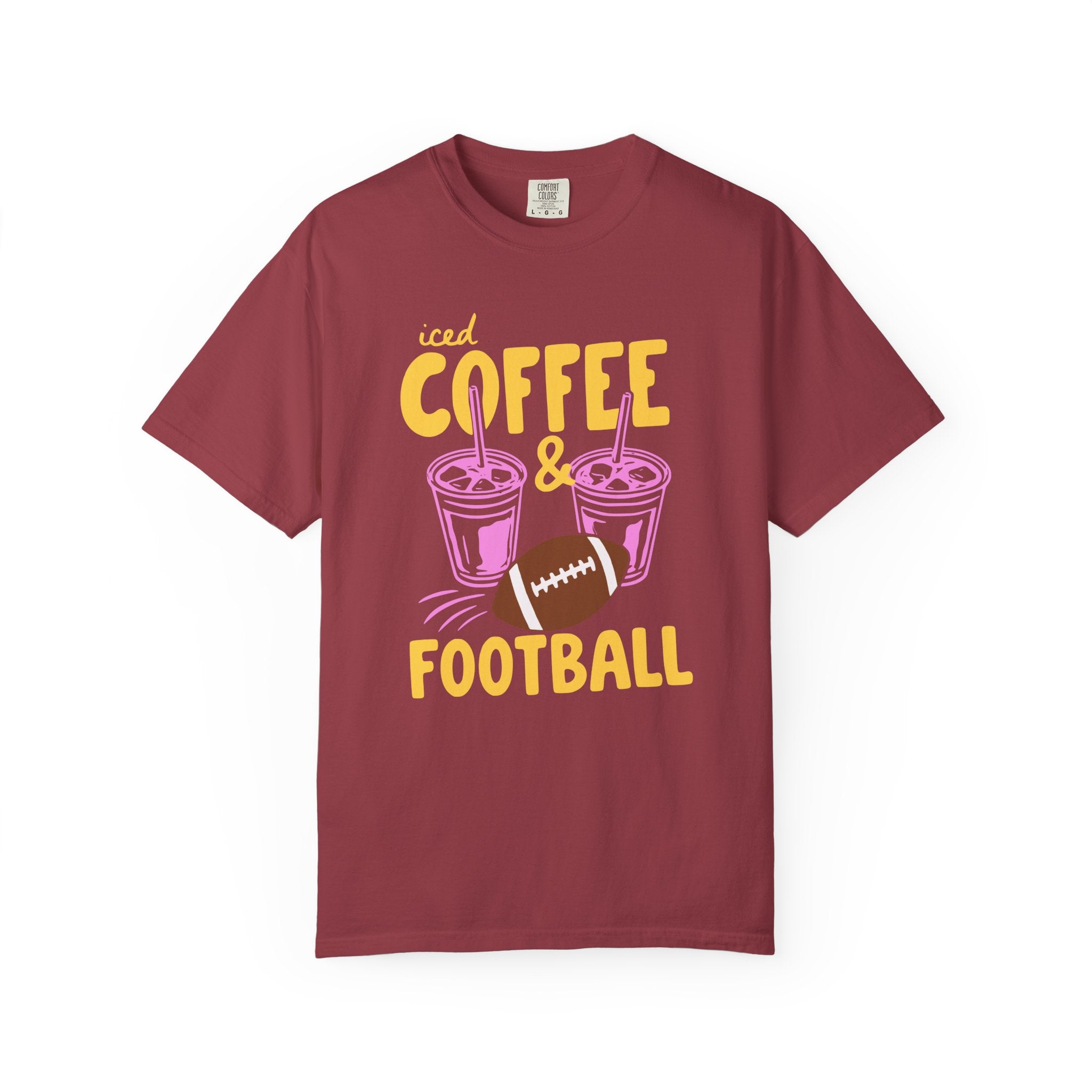 Iced Coffee and Football T-Shirt