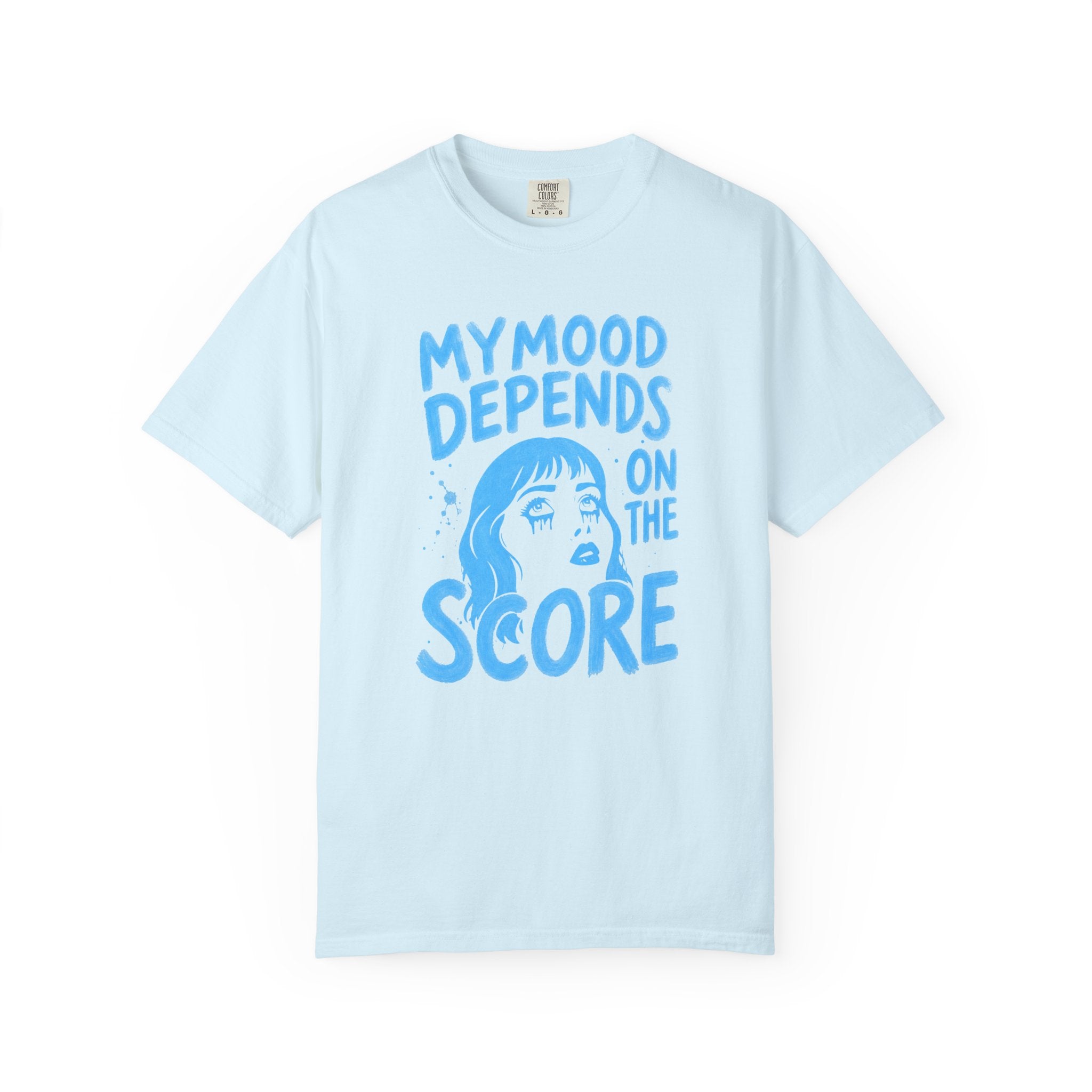 Moody Girl (Light Blue) T-Shirt