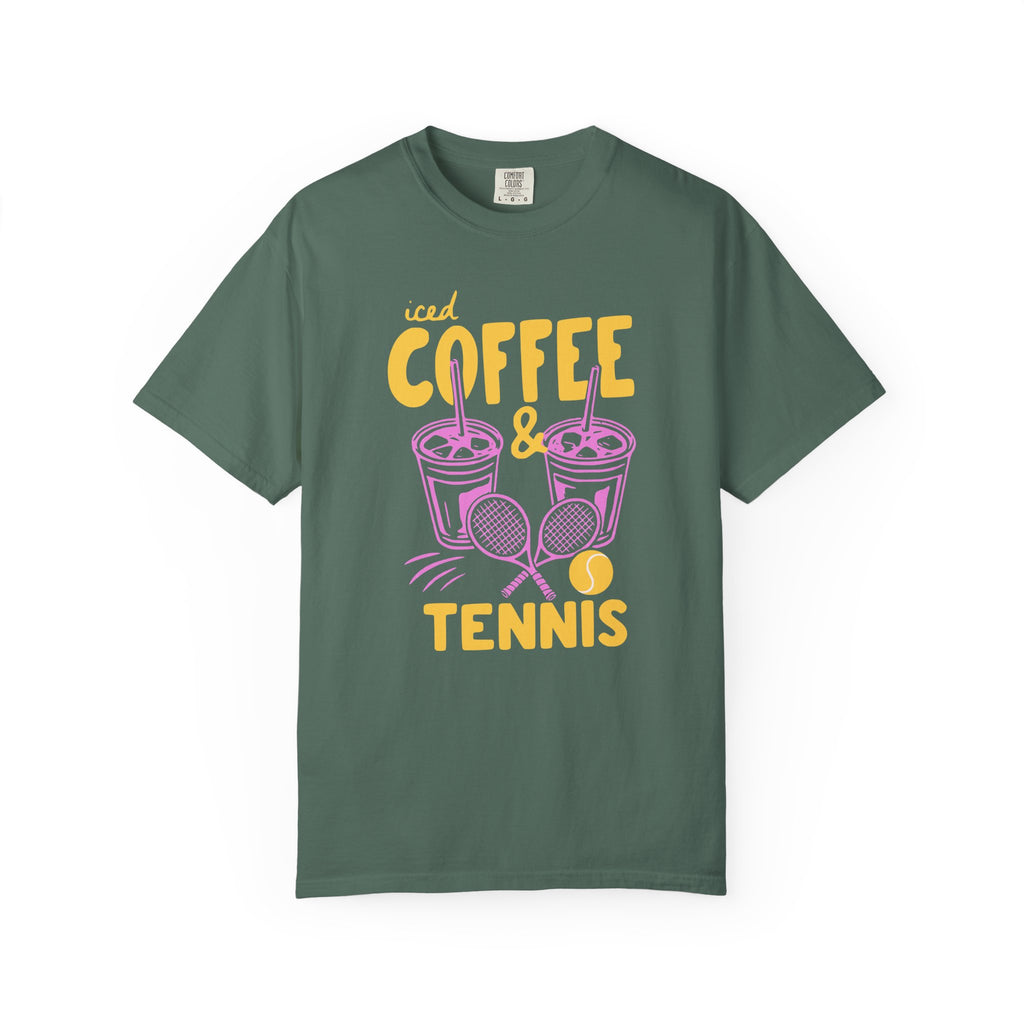 Iced Coffee and Tennis T-Shirt