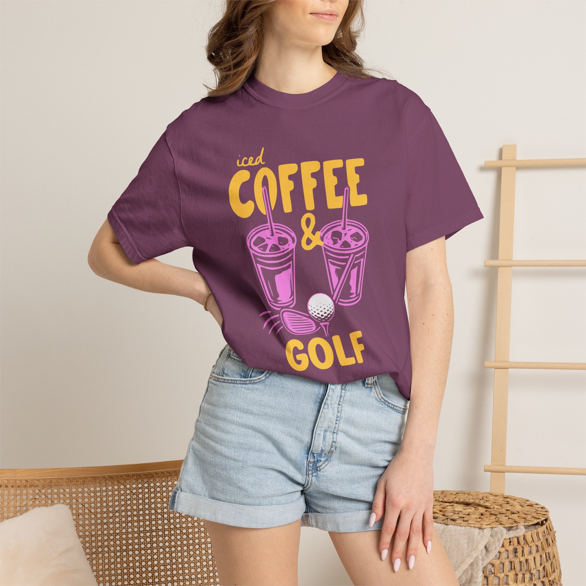 Iced Coffee and Golf T-Shirt