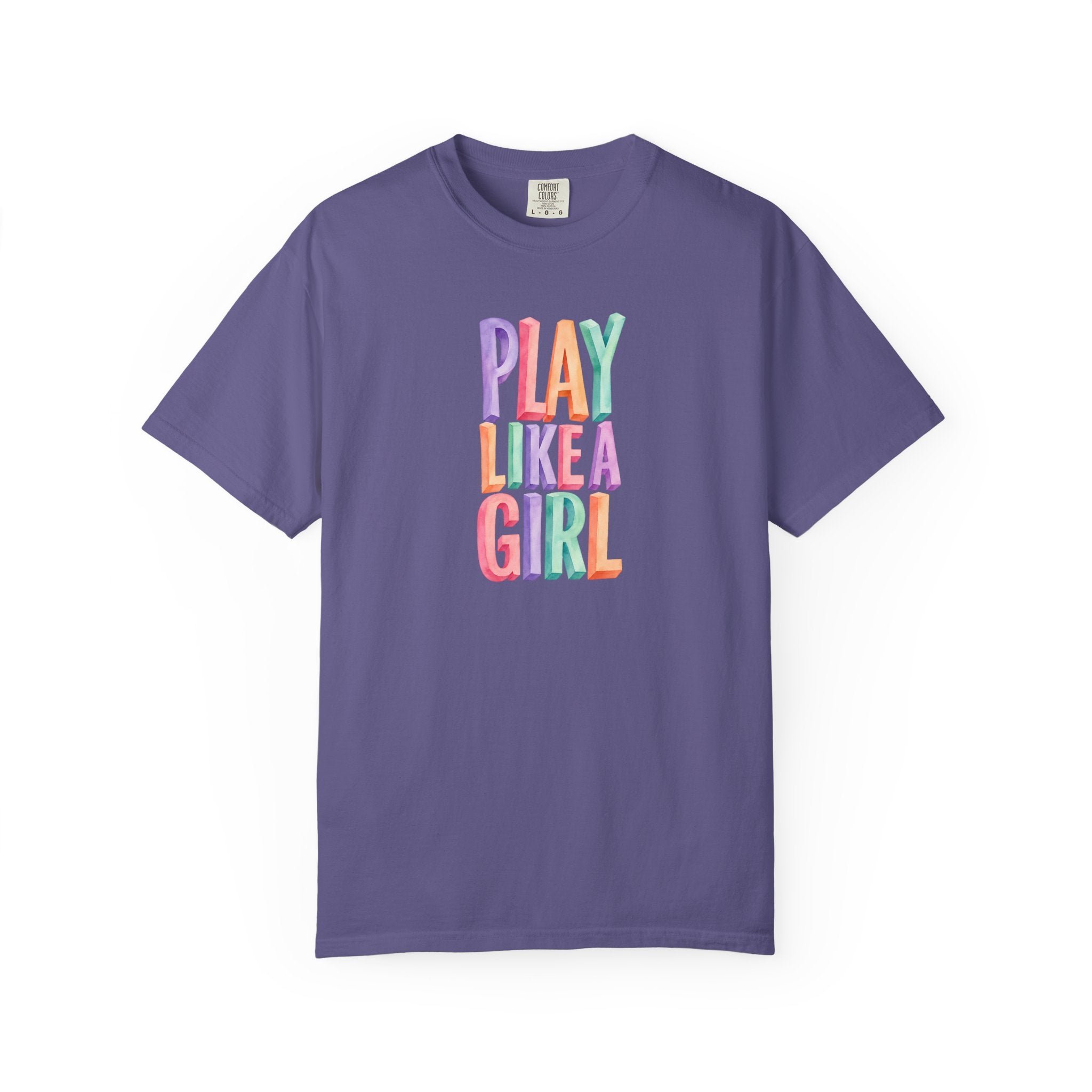 Colorful Play Like a Girl T-Shirt