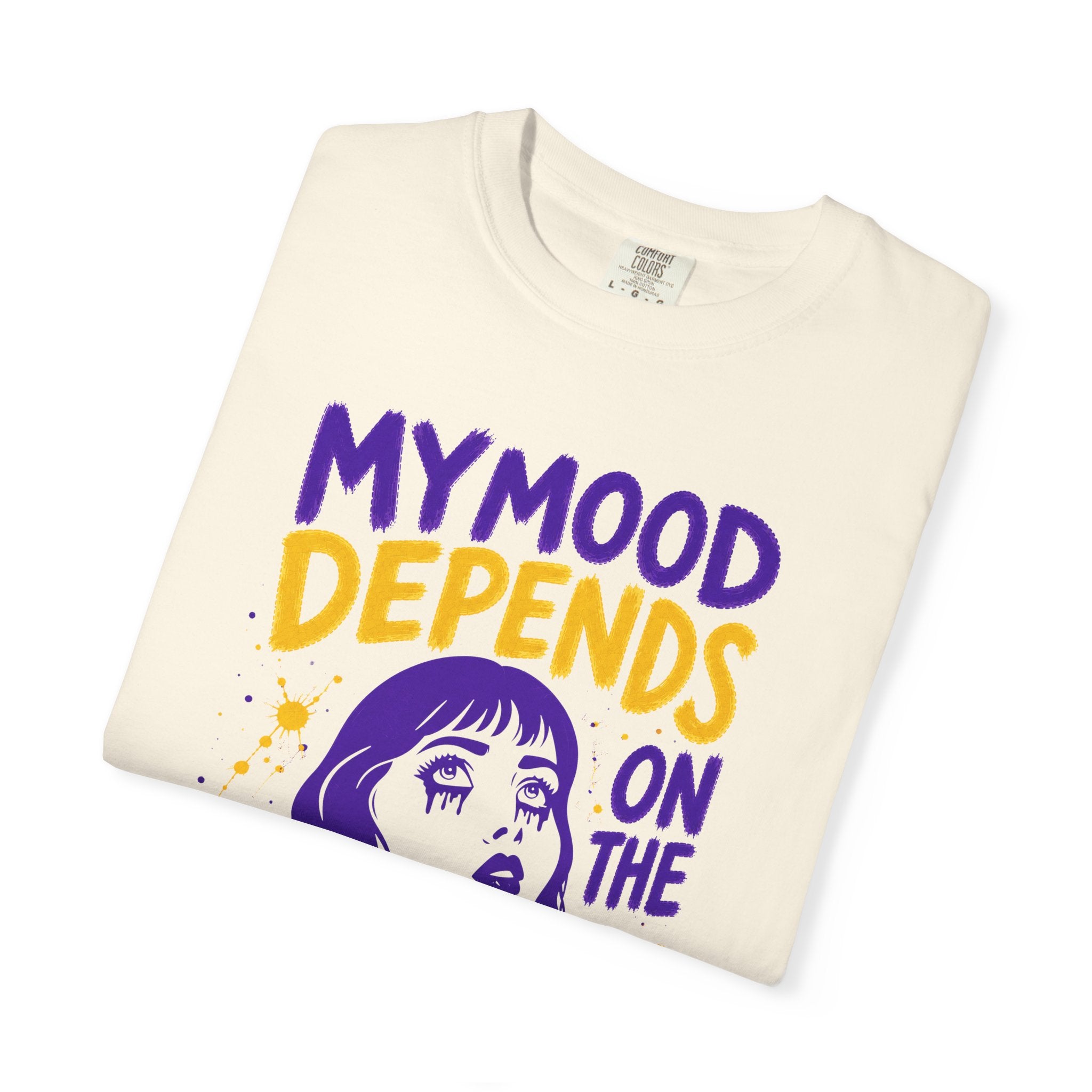 Moody Girl (Purple/Yellow) T-Shirt