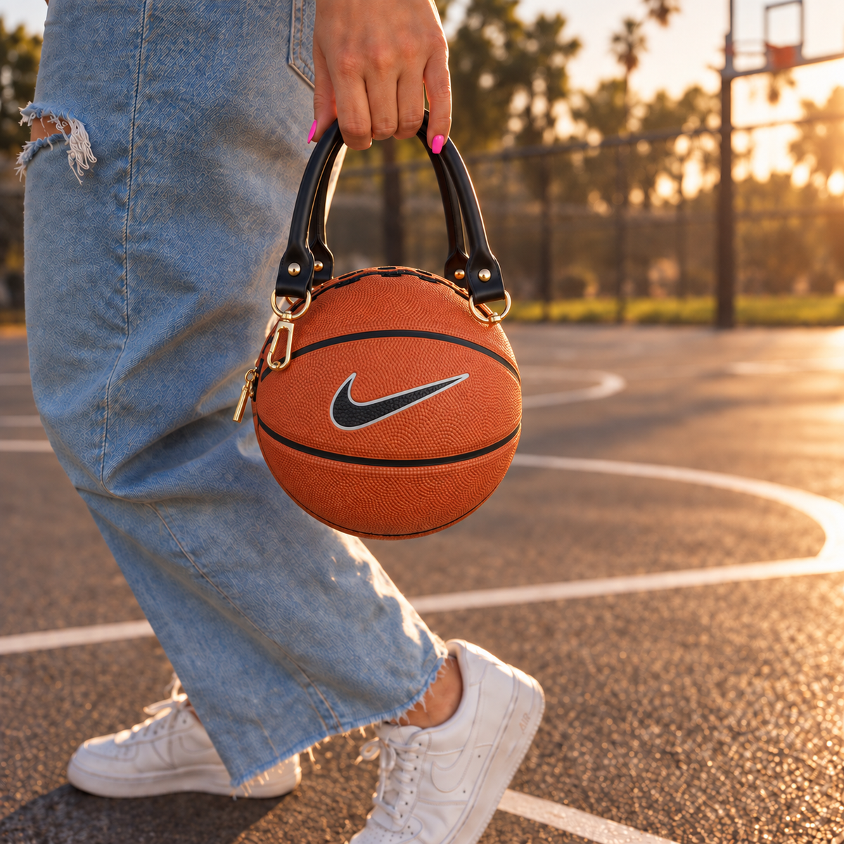 Handmade Mini Basketball Purse
