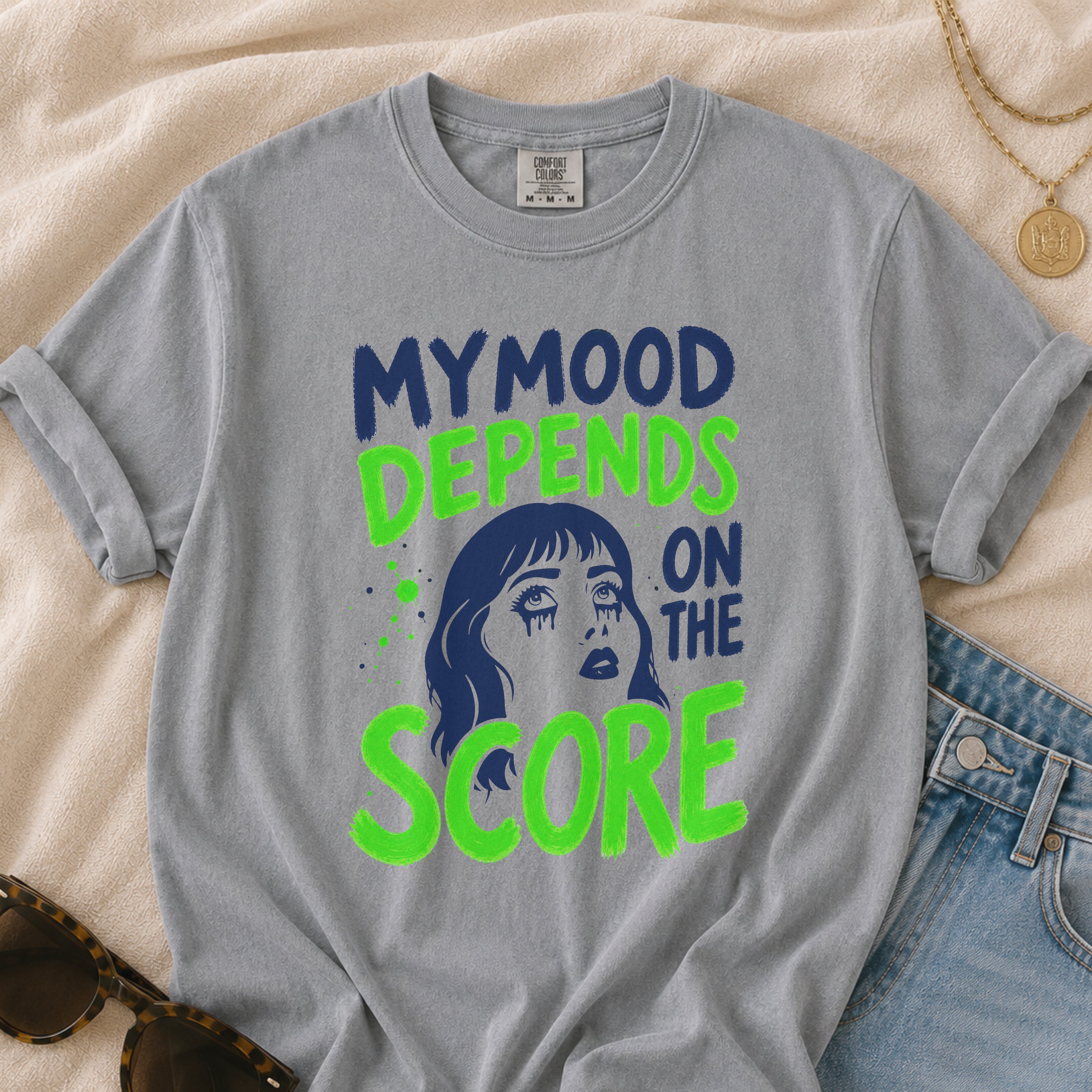 Moody Girl (Neon) T-Shirt