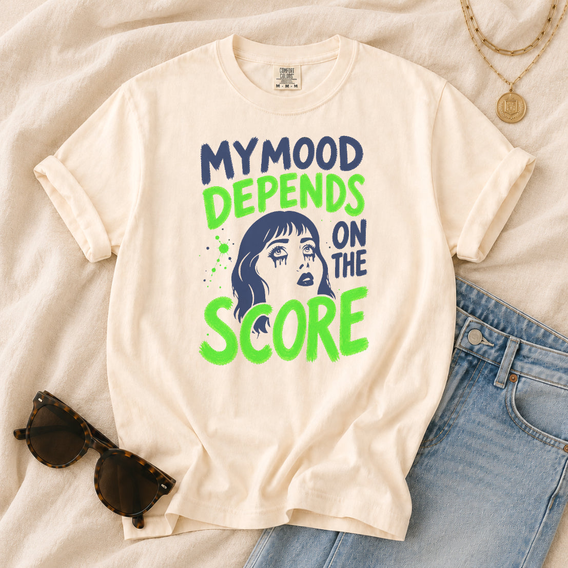 Moody Girl (Neon) T-Shirt