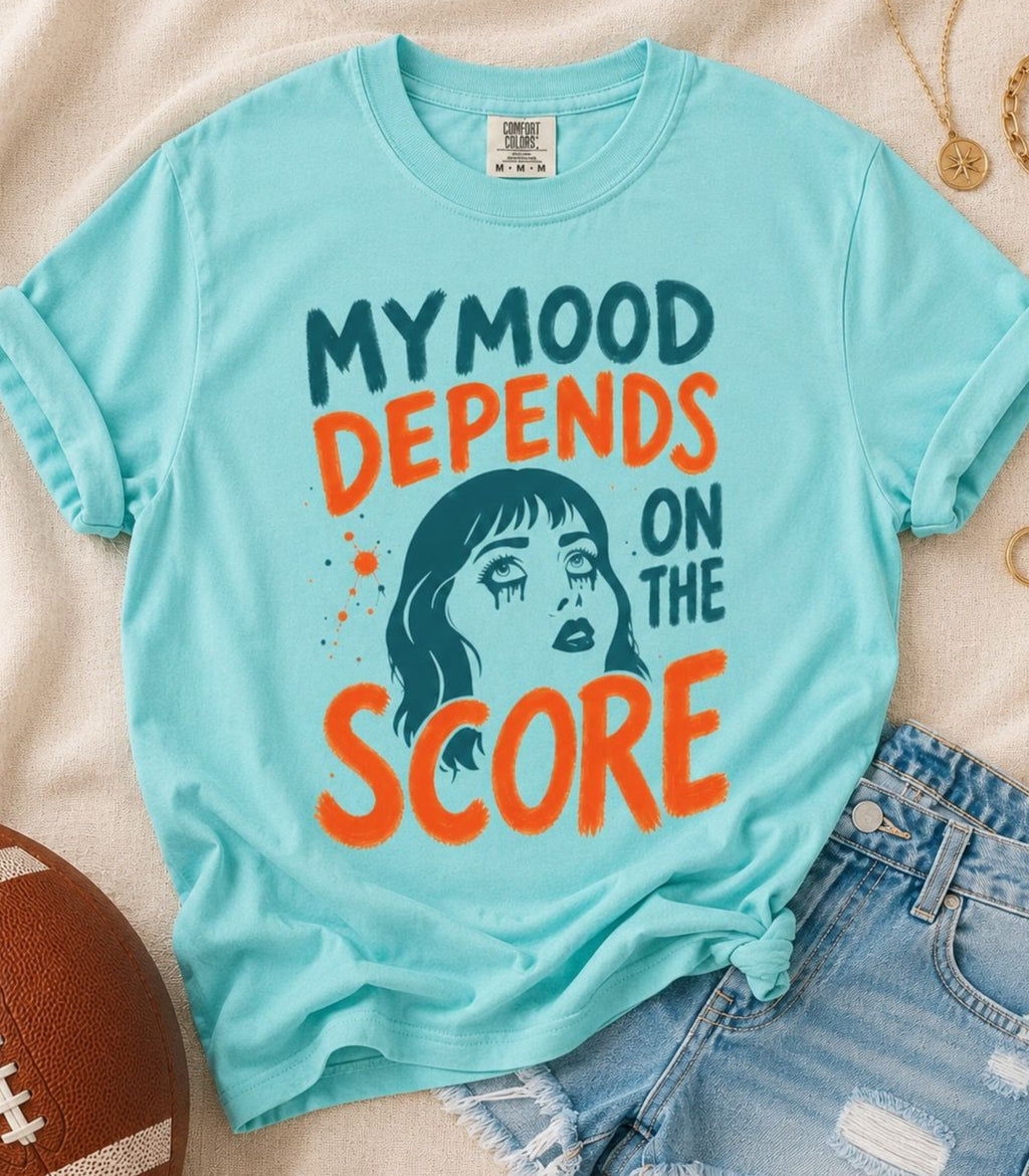 Moody Girl (Teal/Orange) T-Shirt