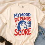 Moody Girl (Red/Blue) T-Shirt