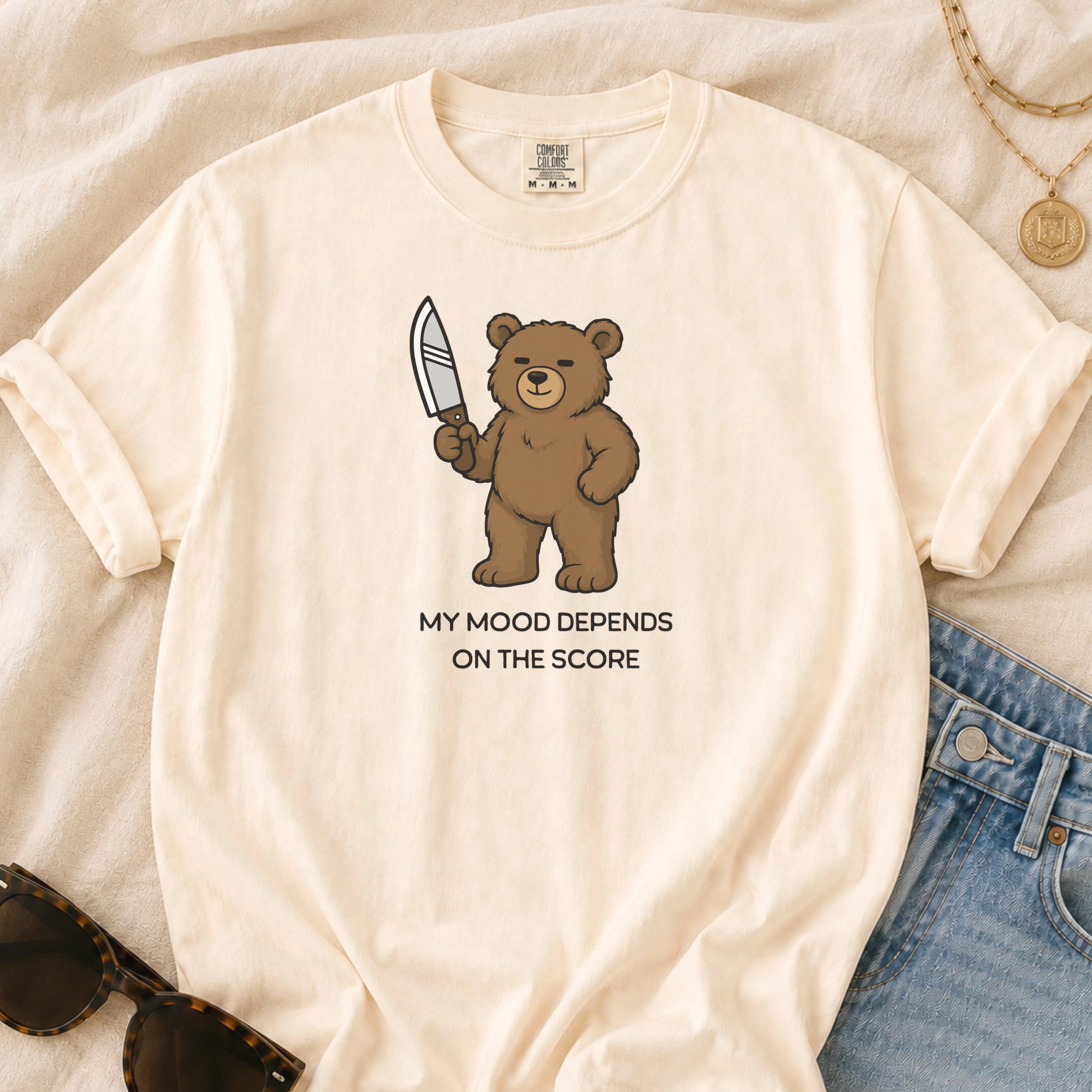 Funny chicago football graphic tee for women