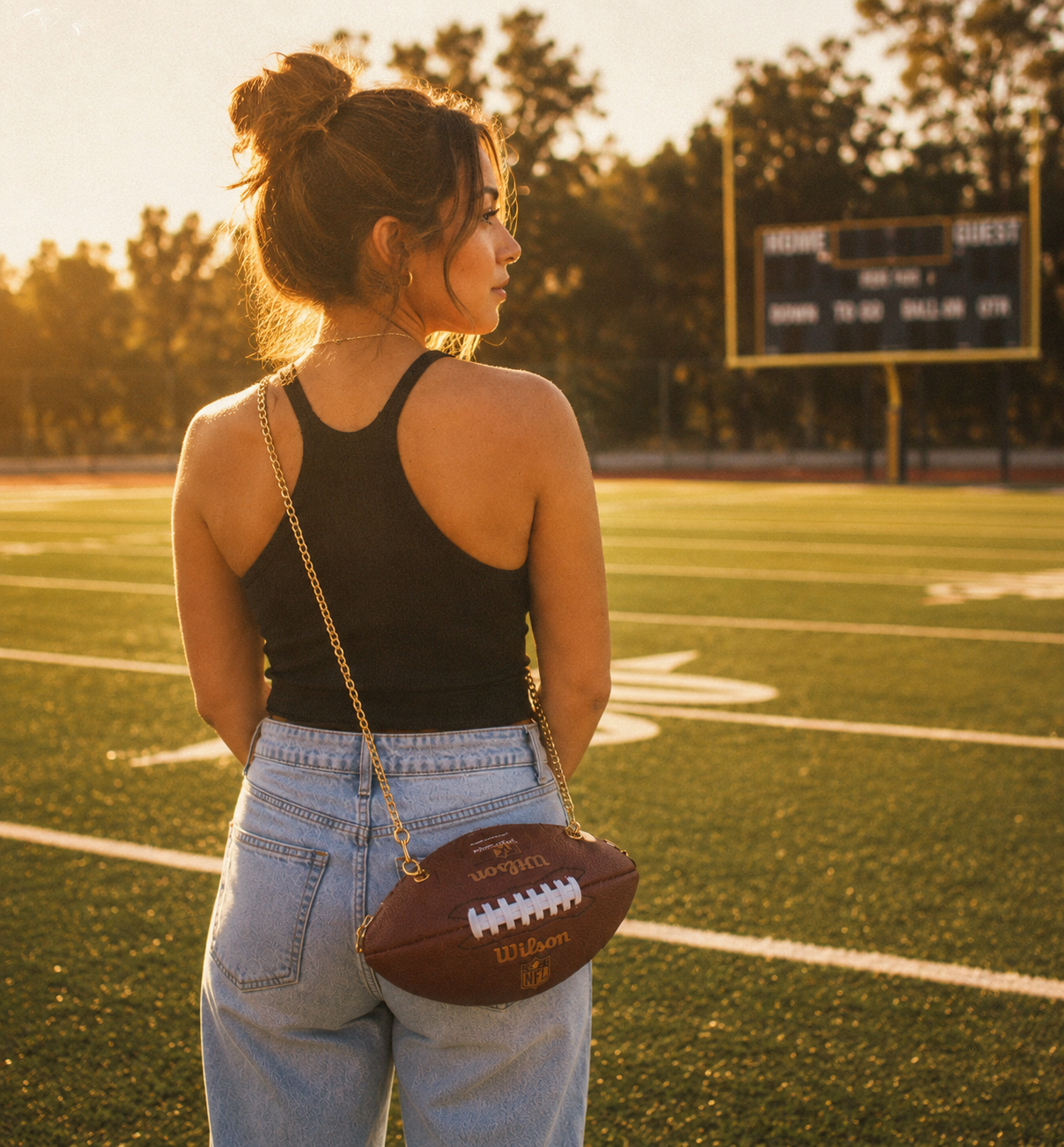 Handmade Football Purse