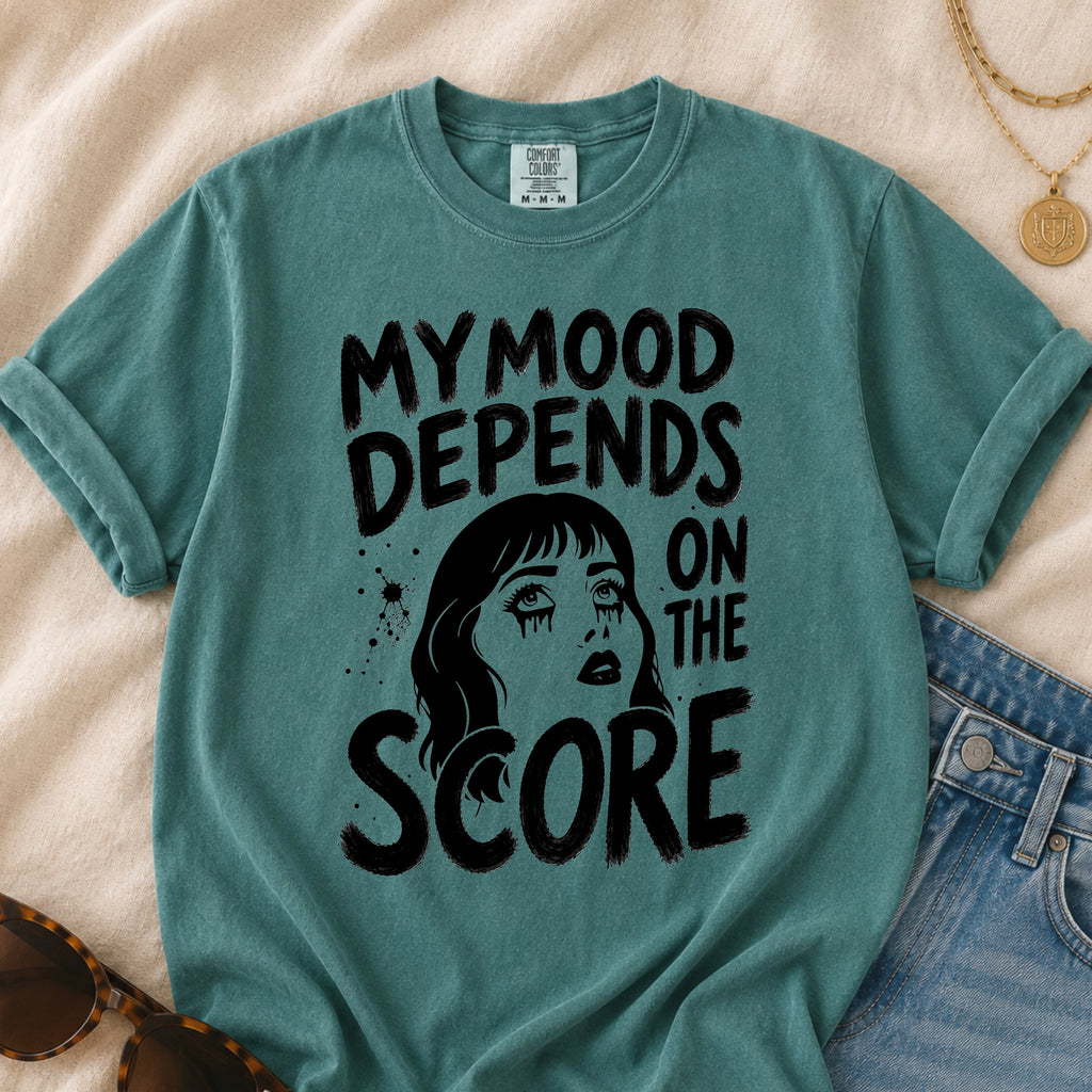 Moody Girl (Teal) T-Shirt