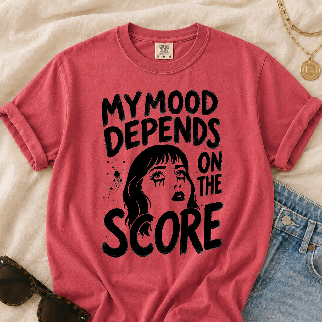 Moody Girl (Red/Blue) T-Shirt