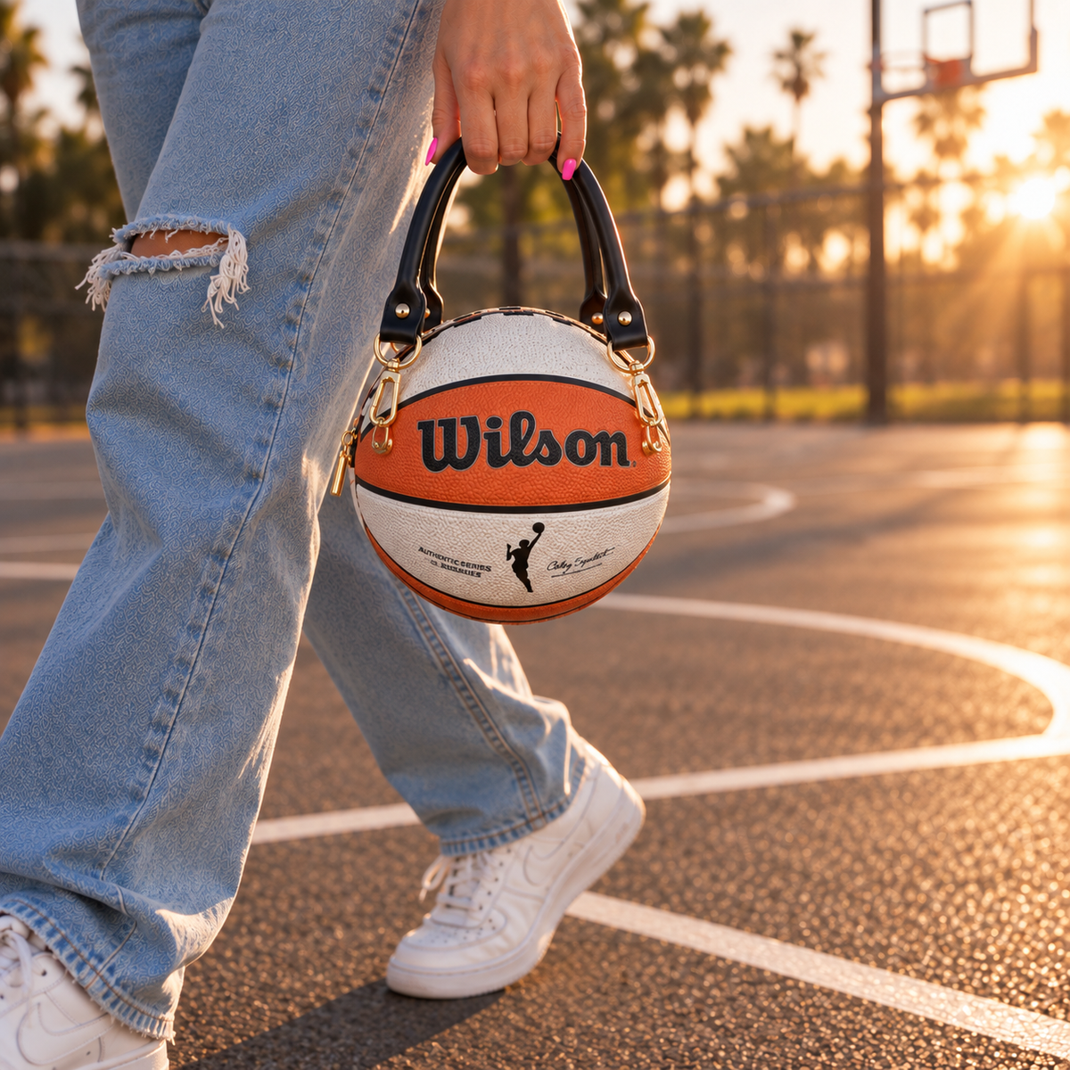 Handmade Mini Women's Basketball Purse