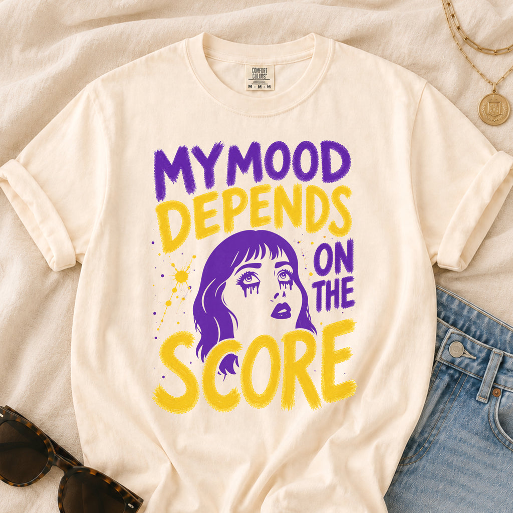 Moody Girl (Purple/Yellow) T-Shirt